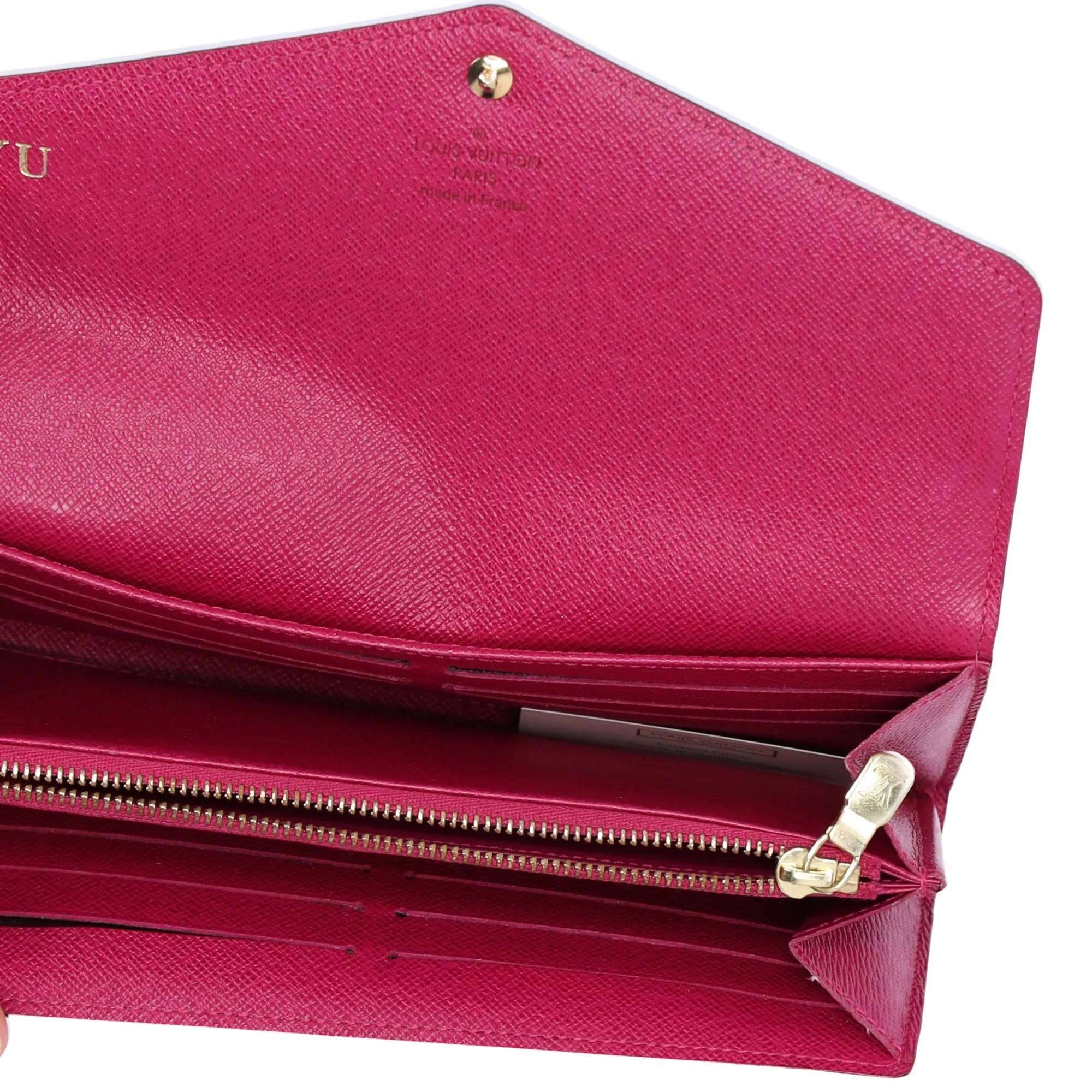 Louis Vuitton x Murakami Sarah Monogram Multicolor Long Wallet M60666 White Pink sold by Gaby's Bags product image thumbnail 5