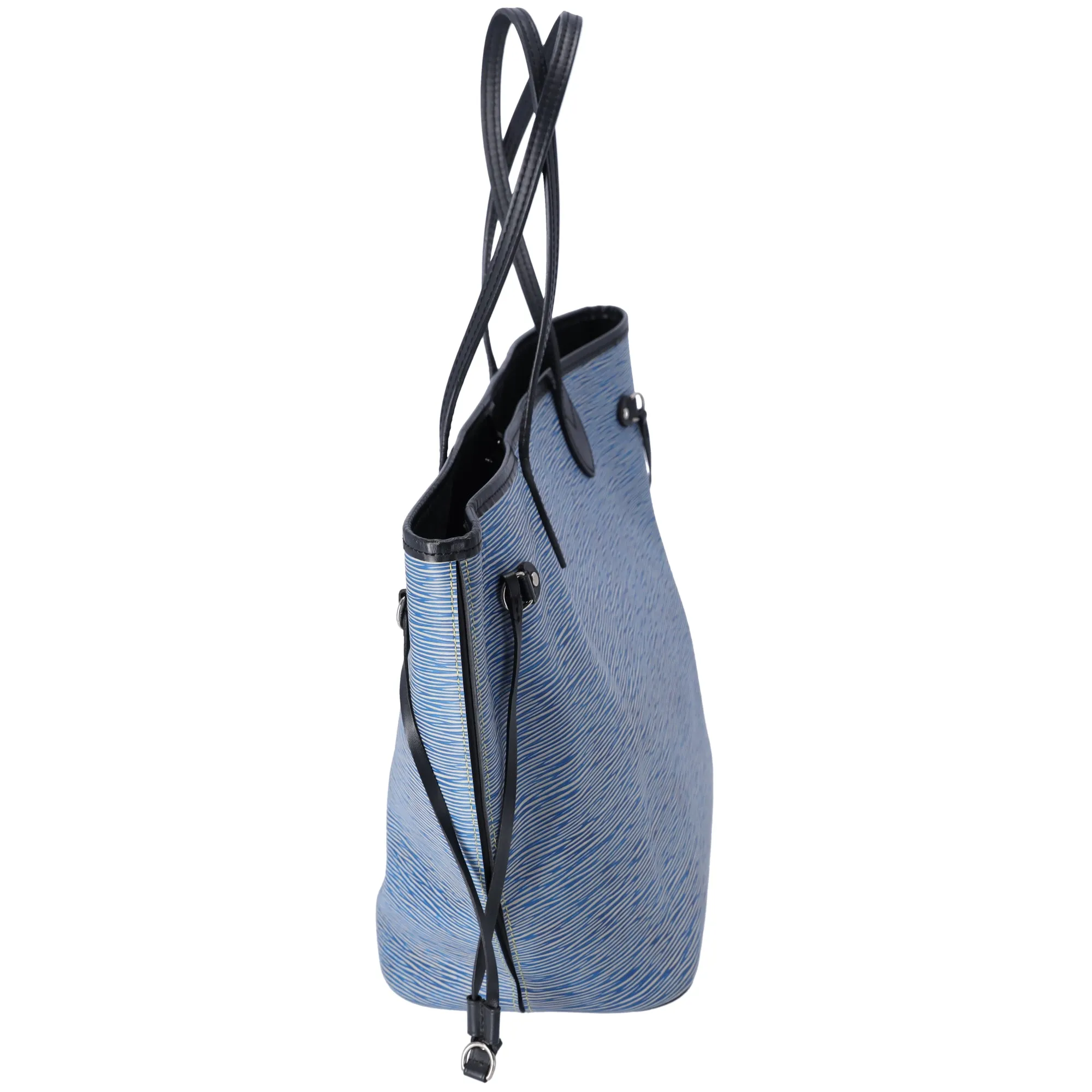 Louis Vuitton Neverfull MM Epi Denim Tote Bag M51053 Blue + Pouch sold by Gaby's Bags product image thumbnail 3