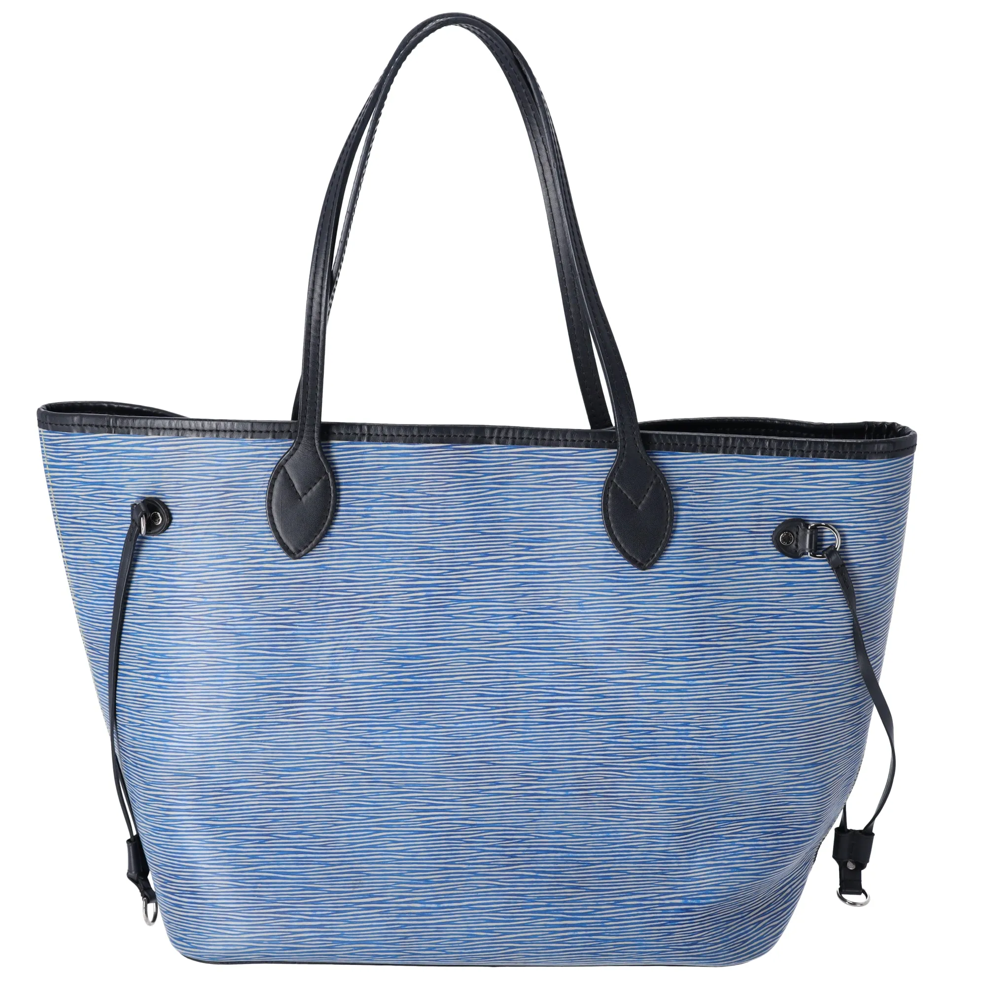 Louis Vuitton Neverfull MM Epi Denim Tote Bag M51053 Blue + Pouch sold by Gaby's Bags product image thumbnail 4