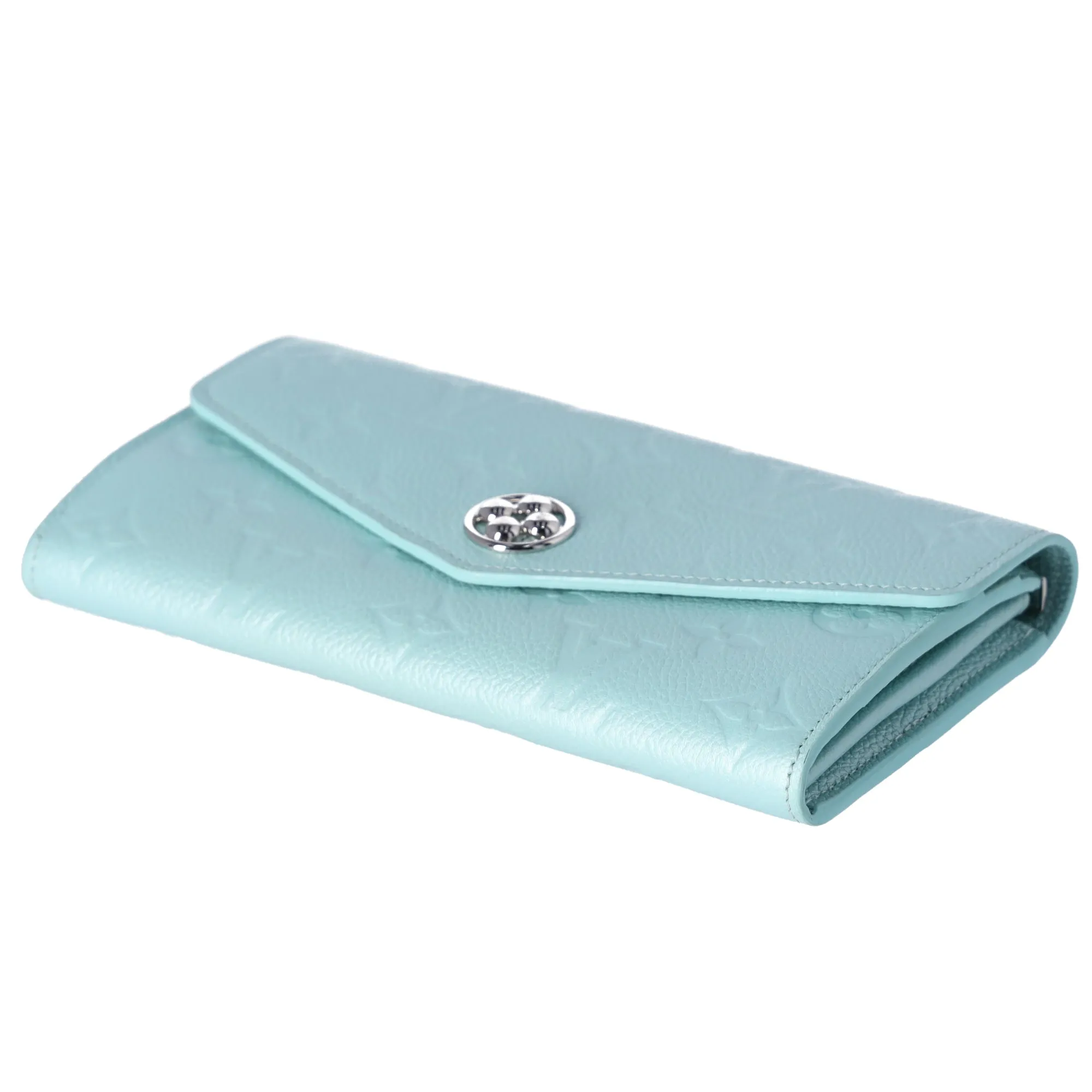 Louis Vuitton Sarah Monogram Empreinte Long Wallet M82174 Light Blue sold by Gaby's Bags product image thumbnail 3