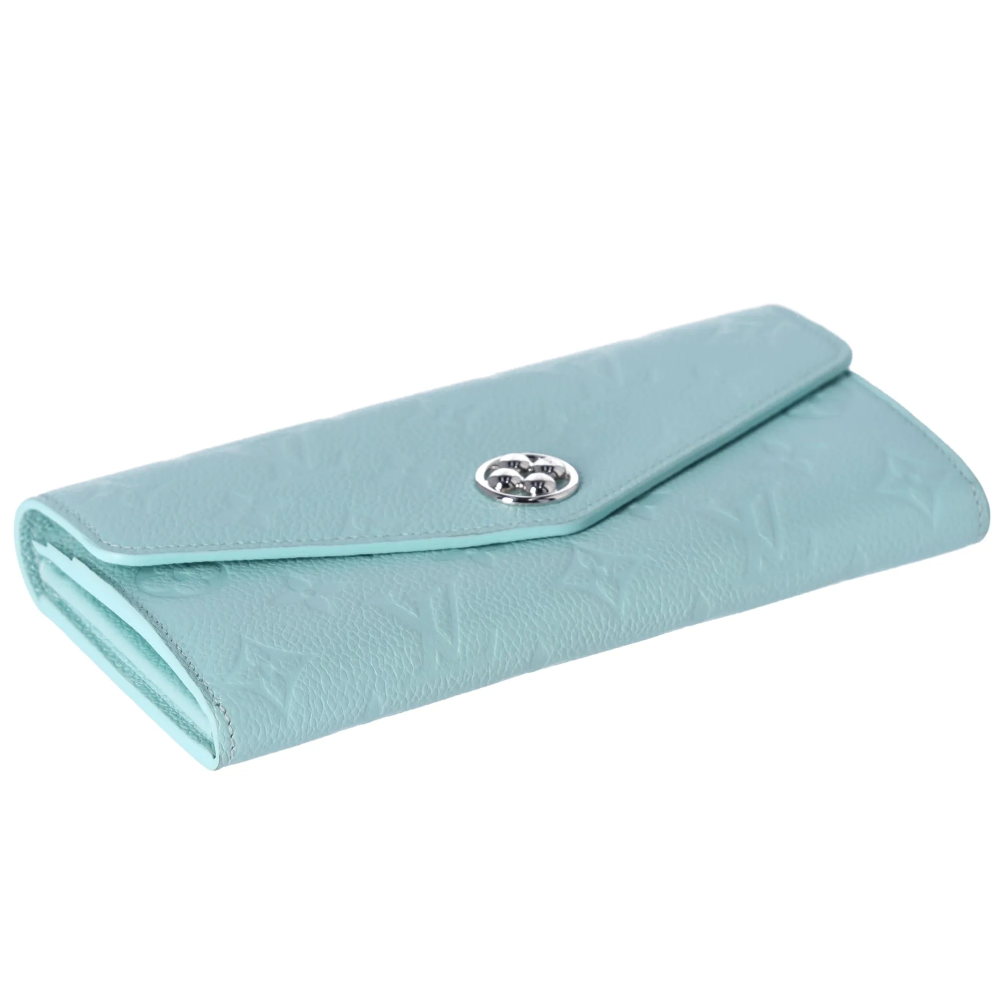 Louis Vuitton Sarah Monogram Empreinte Long Wallet M82174 Light Blue sold by Gaby's Bags product image thumbnail 4