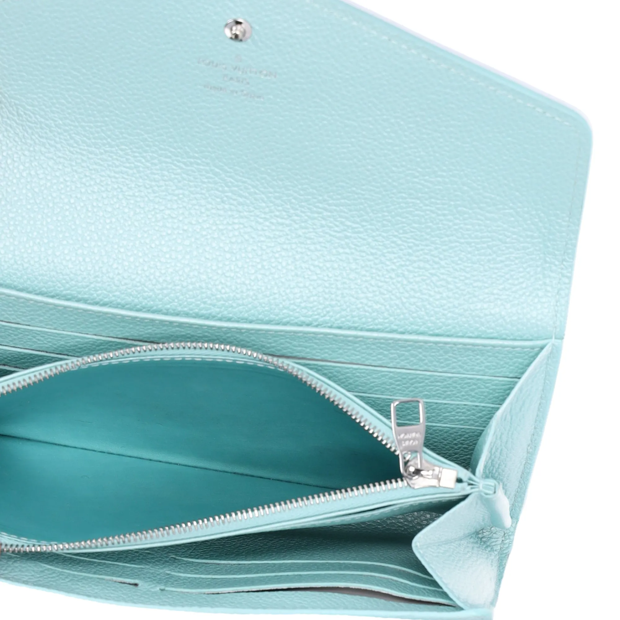 Louis Vuitton Sarah Monogram Empreinte Long Wallet M82174 Light Blue sold by Gaby's Bags product image thumbnail 5