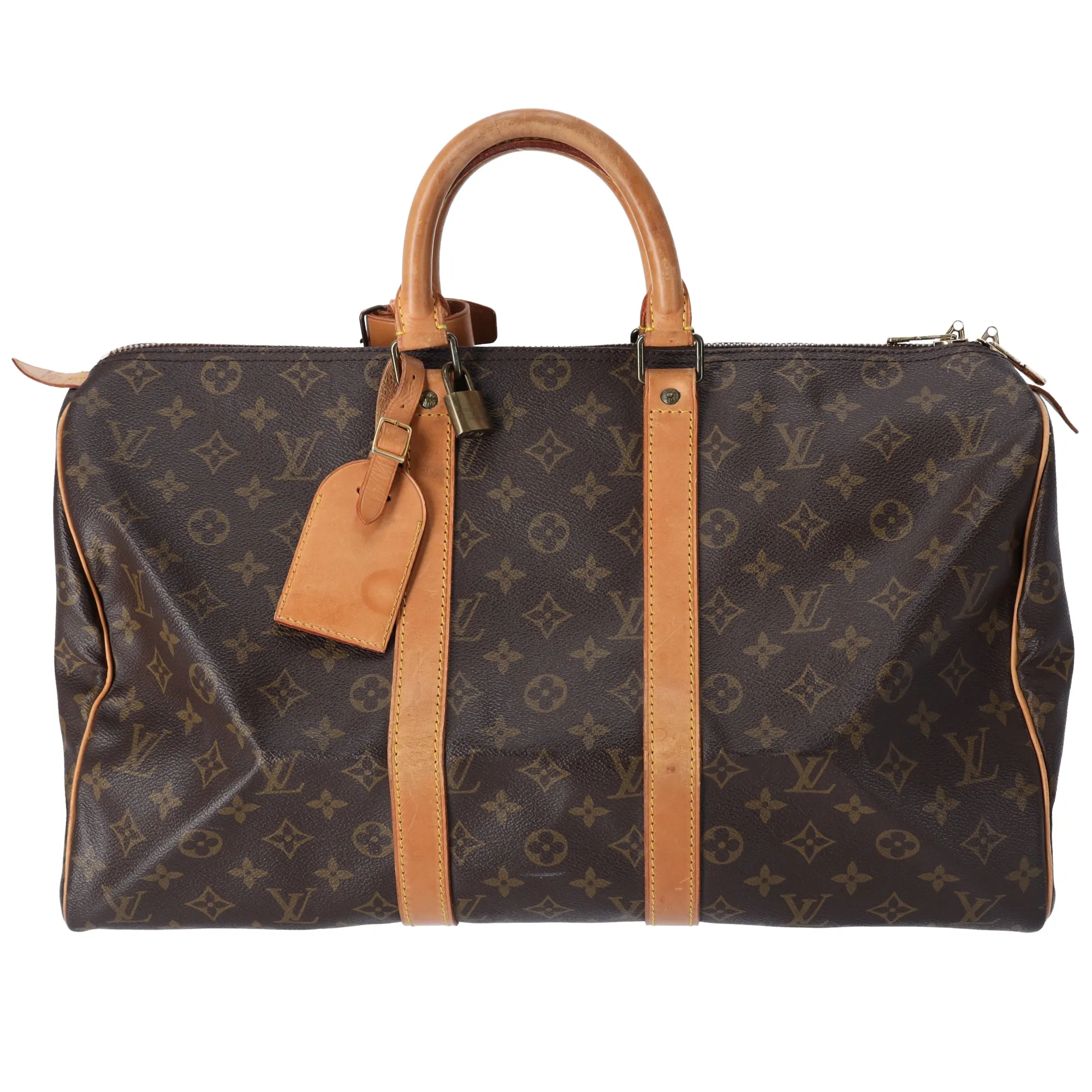 Louis Vuitton Keepall 45 Monogram Boston Duffle Bag M41428 Canvas sold by Gaby's Bags