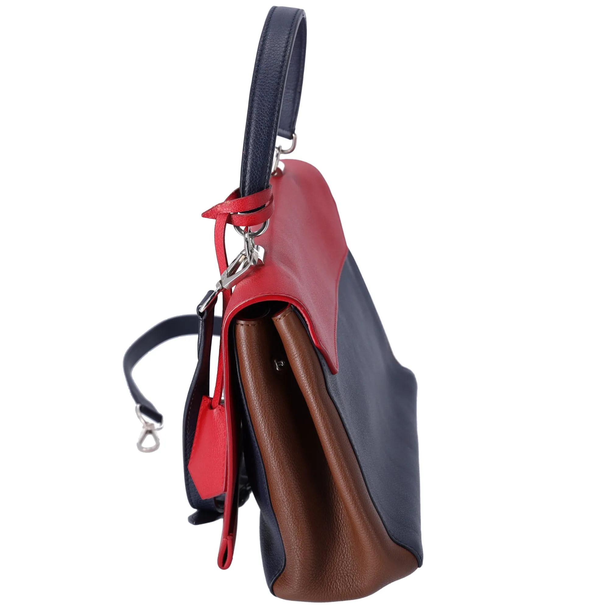Louis Vuitton Lockme II Handbag M42859 Red Dark Navy Brown Leather sold by Gaby's Bags product image thumbnail 4