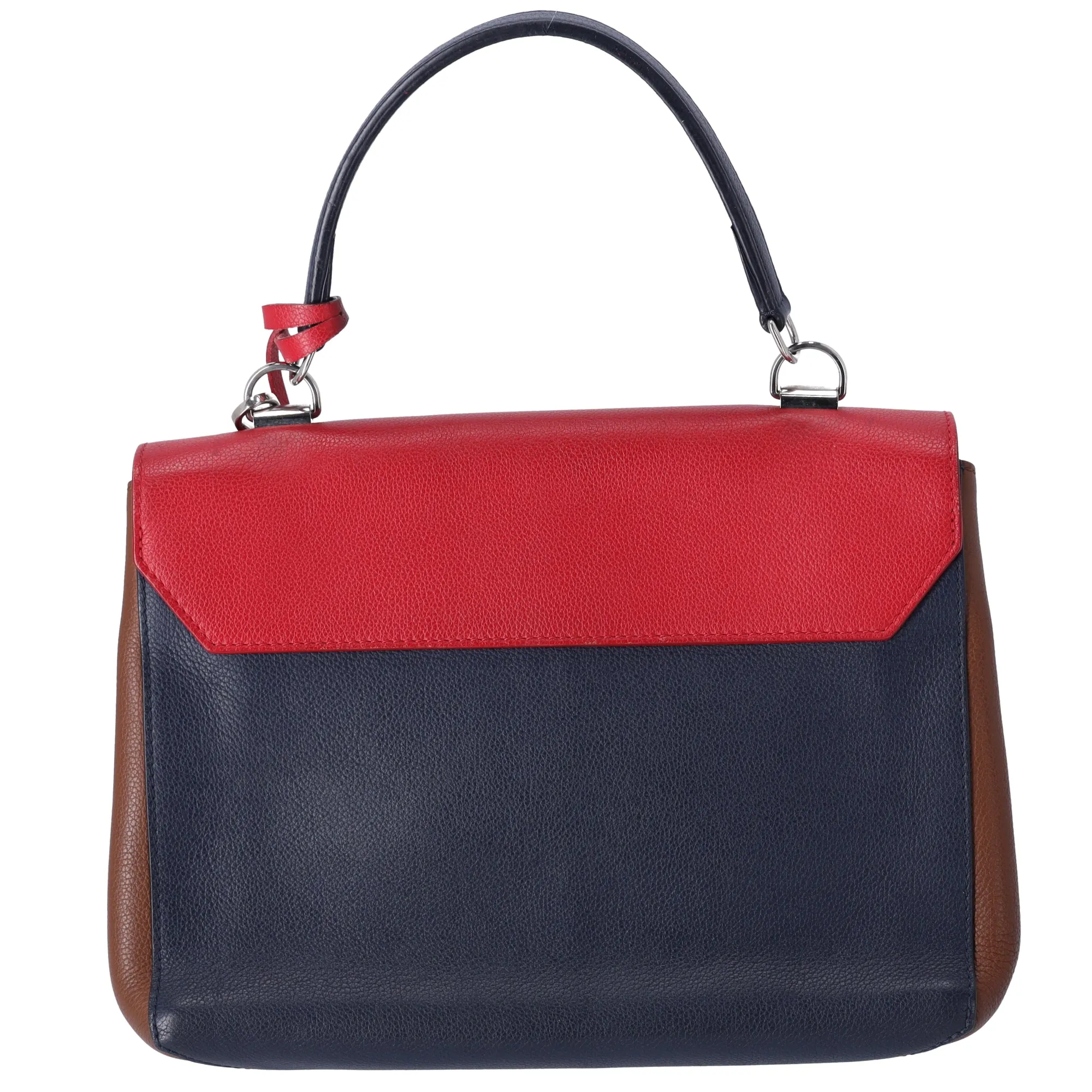 Louis Vuitton Lockme II Handbag M42859 Red Dark Navy Brown Leather sold by Gaby's Bags product image thumbnail 3
