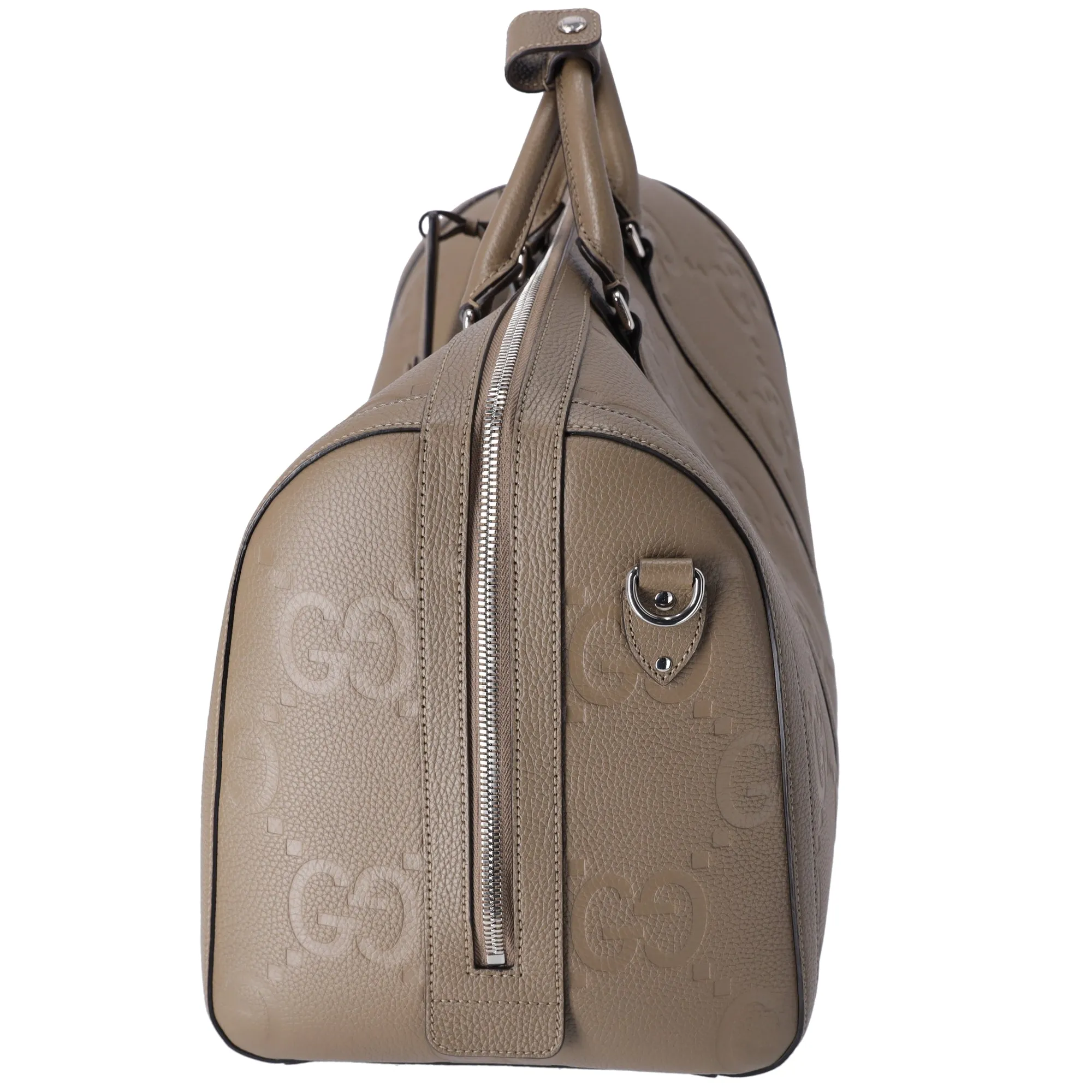 Gucci Jumbo GG Embossed Leather Duffle Bag Taupe sold by Gaby's Bags product image thumbnail 4
