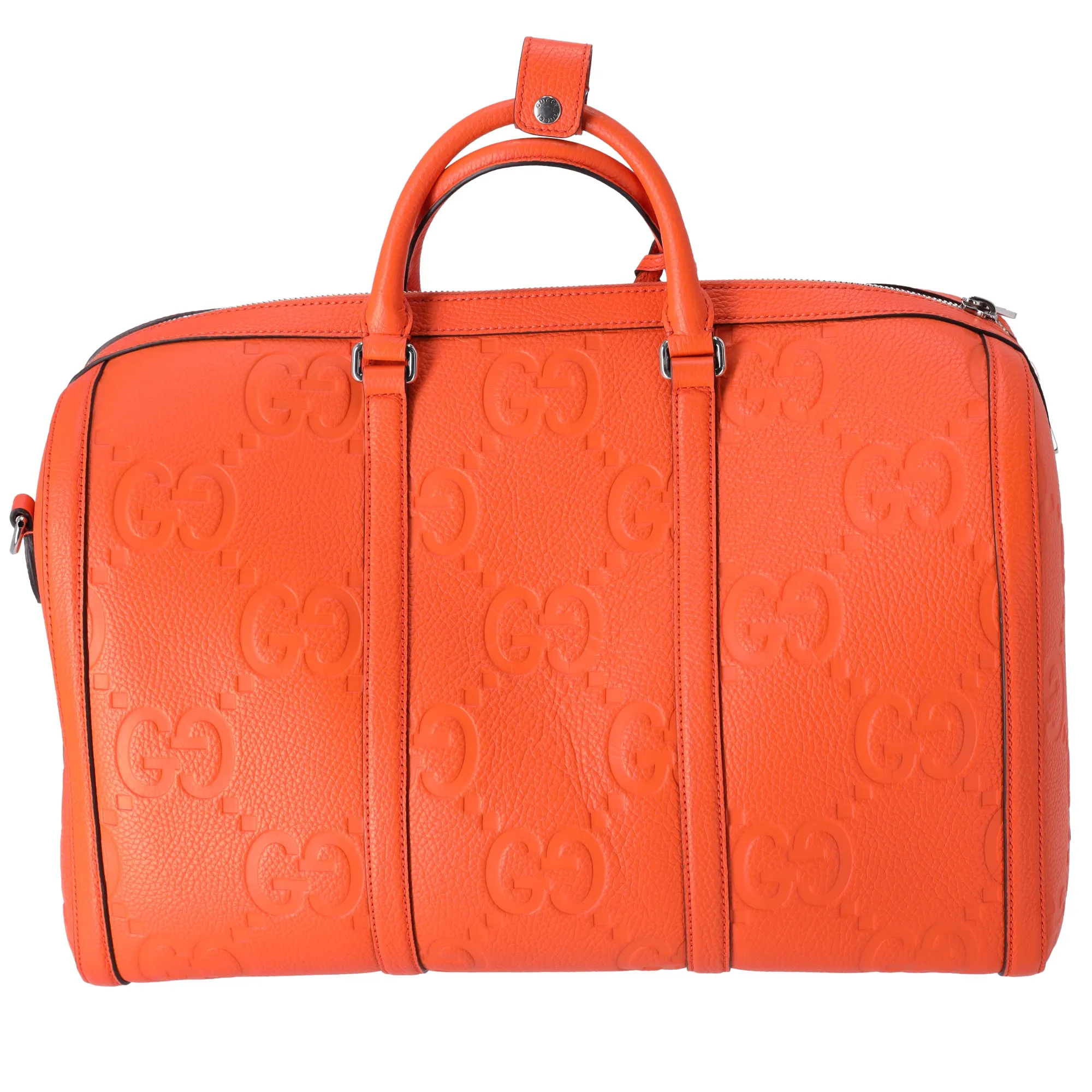 Gucci Orange Jumbo GG Embossed Leather Small Duffle Bag sold by Gaby's Bags product image thumbnail 3