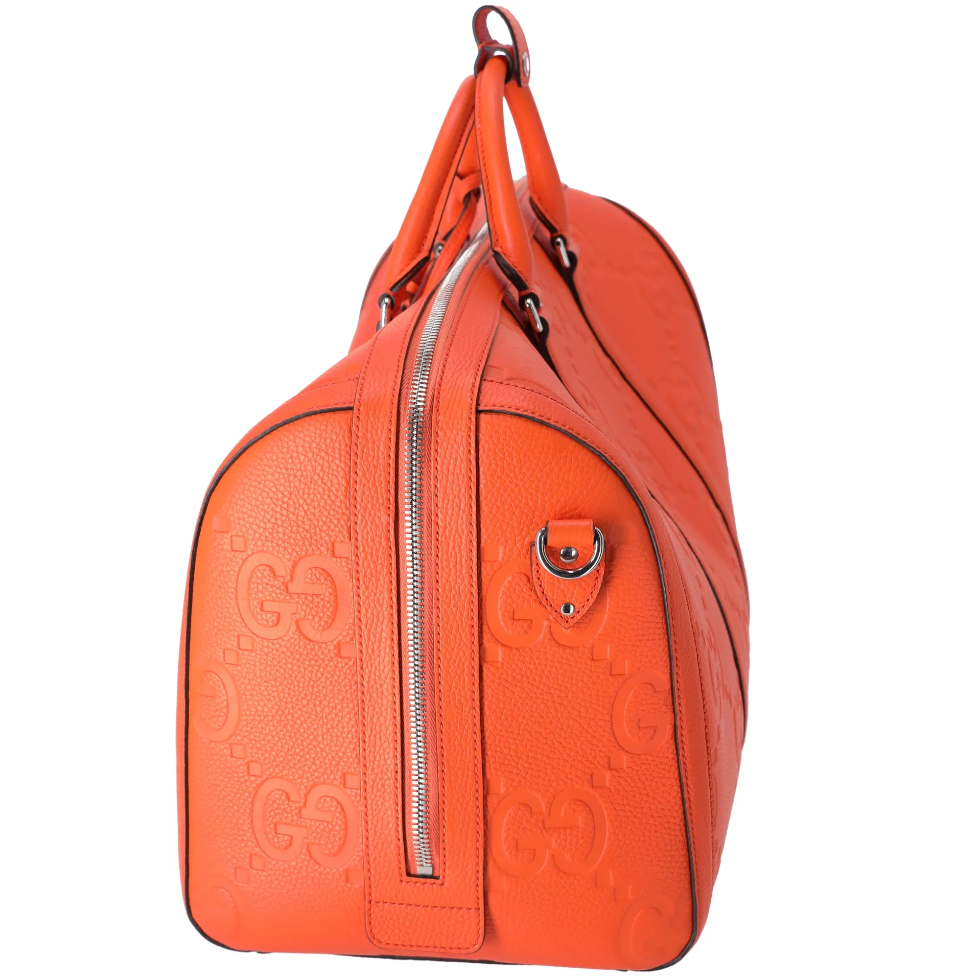 Gucci Orange Jumbo GG Embossed Leather Small Duffle Bag sold by Gaby's Bags product image thumbnail 4