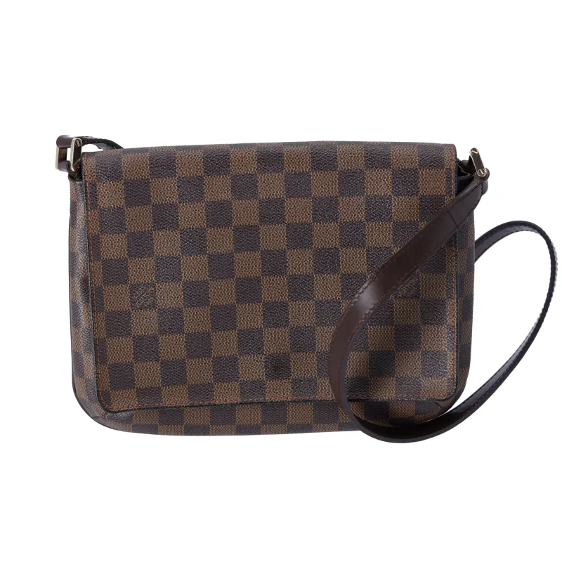 Louis Vuitton Musette Tango Long Strap Shoulder Bag N51301 Damier Ebene sold by Gaby's Bags
