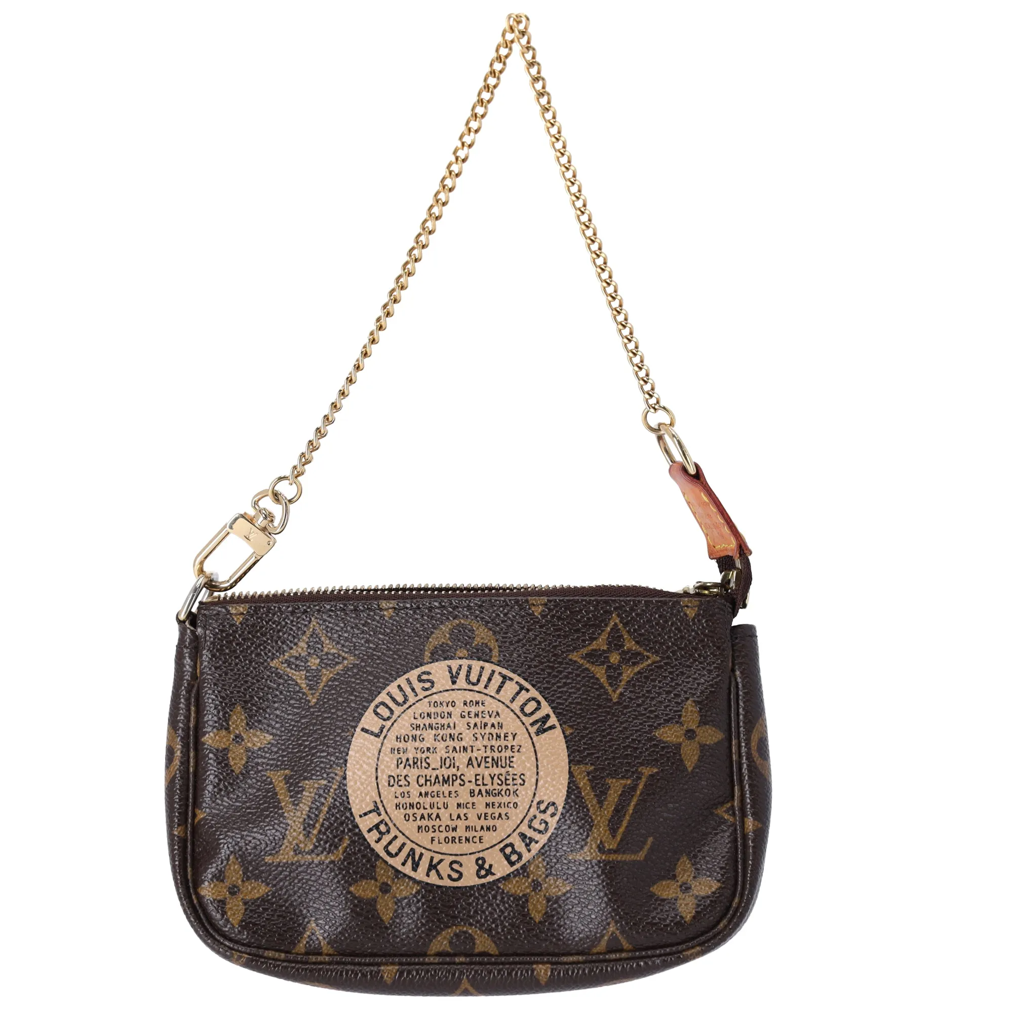 Louis Vuitton Mini Pochette Accessoires Monogram Trunks Handbag M60153 sold by Gaby's Bags
