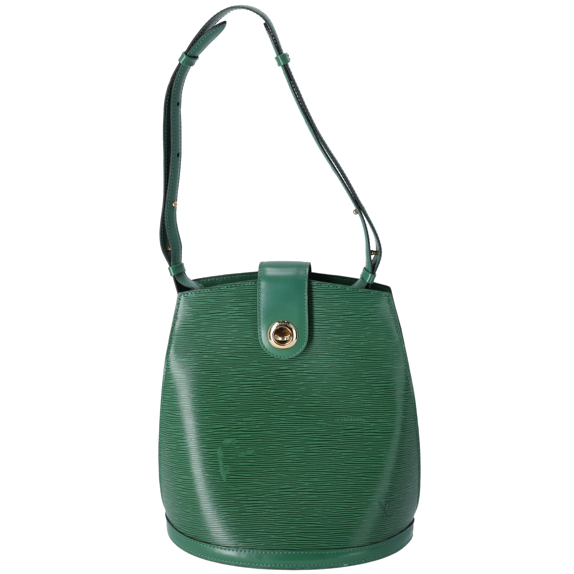 Louis Vuitton Cluny Epi Shoulder Bag M52254 Borneo Green Leather sold by Gaby's Bags