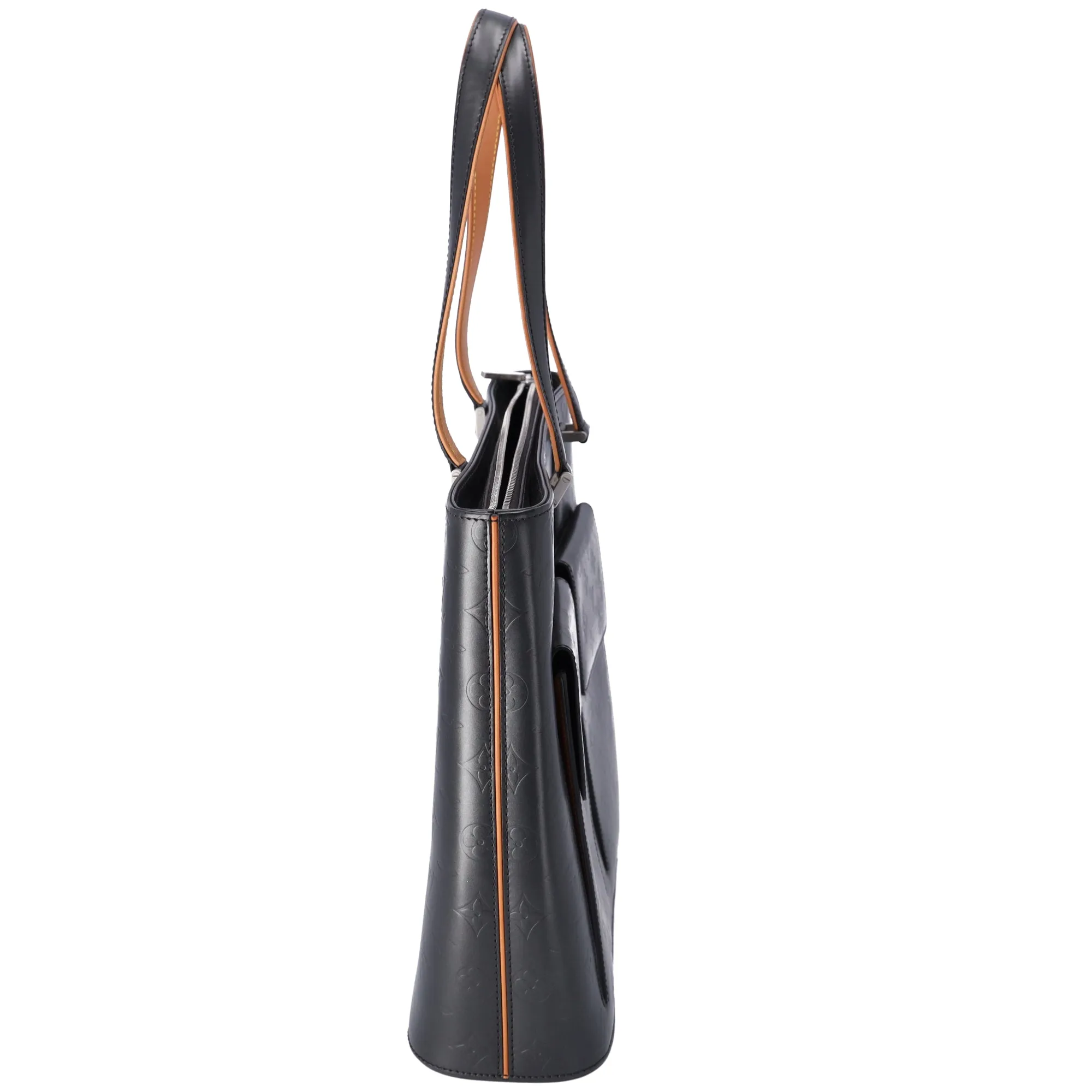 Louis Vuitton Wilwood Monogram Mat Tote Bag M55105Gray Calf sold by Gaby's Bags product image thumbnail 3