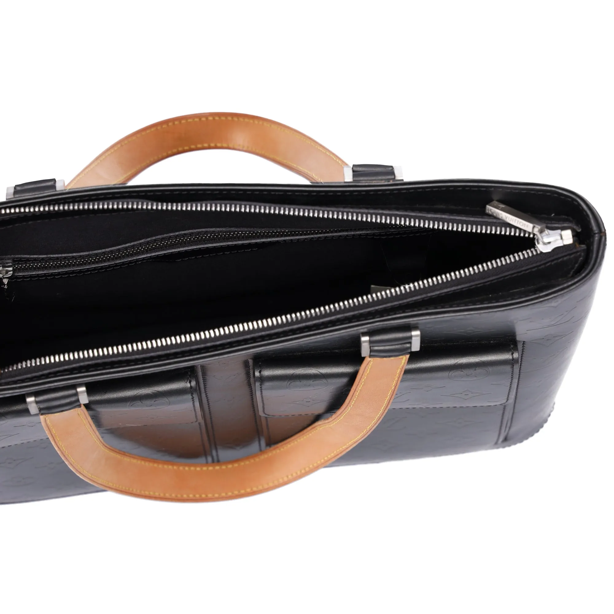 Louis Vuitton Wilwood Monogram Mat Tote Bag M55105Gray Calf sold by Gaby's Bags product image thumbnail 5