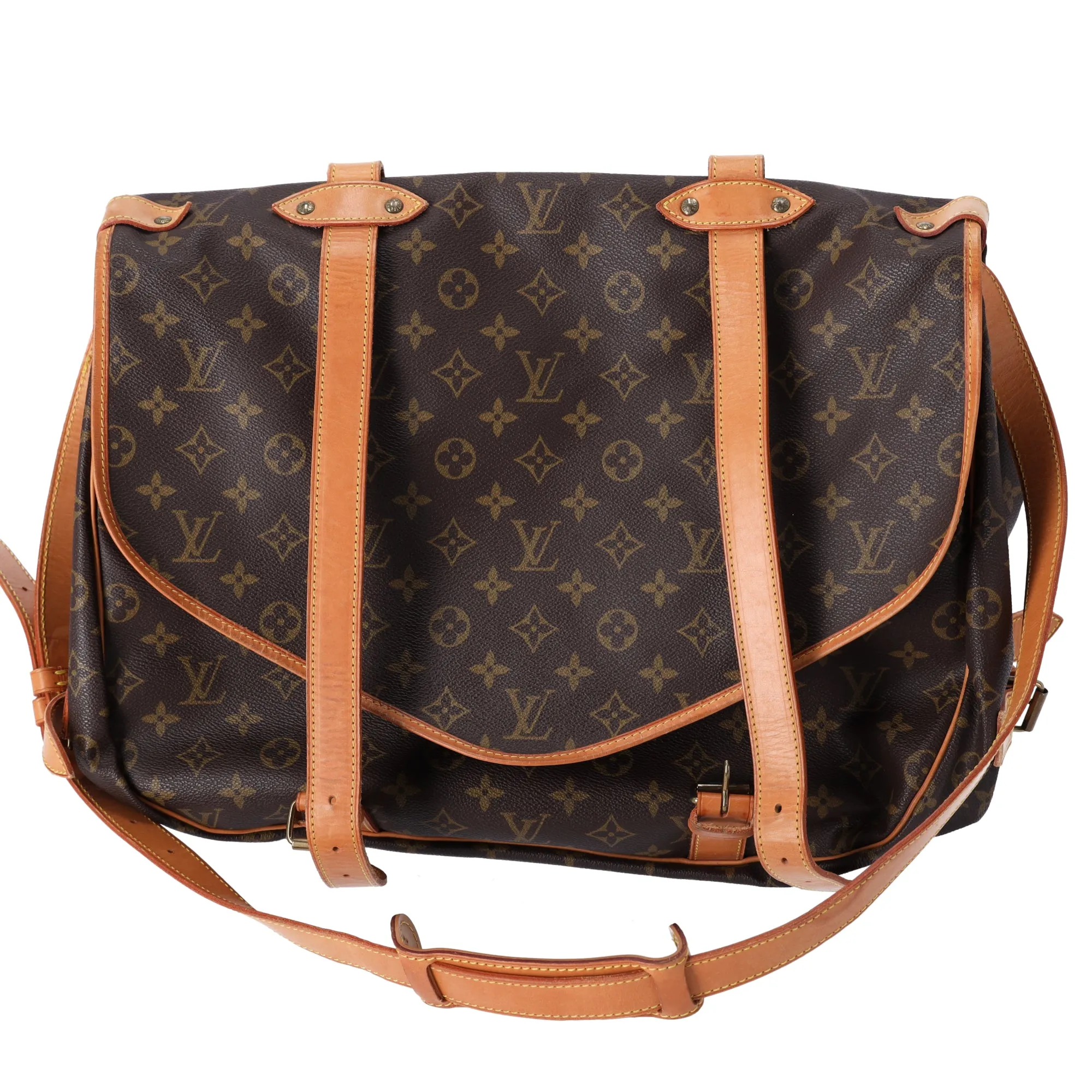 Louis Vuitton Saumur 43 Monogram Shoulder Bag M42252 Canvas sold by Gaby's Bags product image thumbnail 3