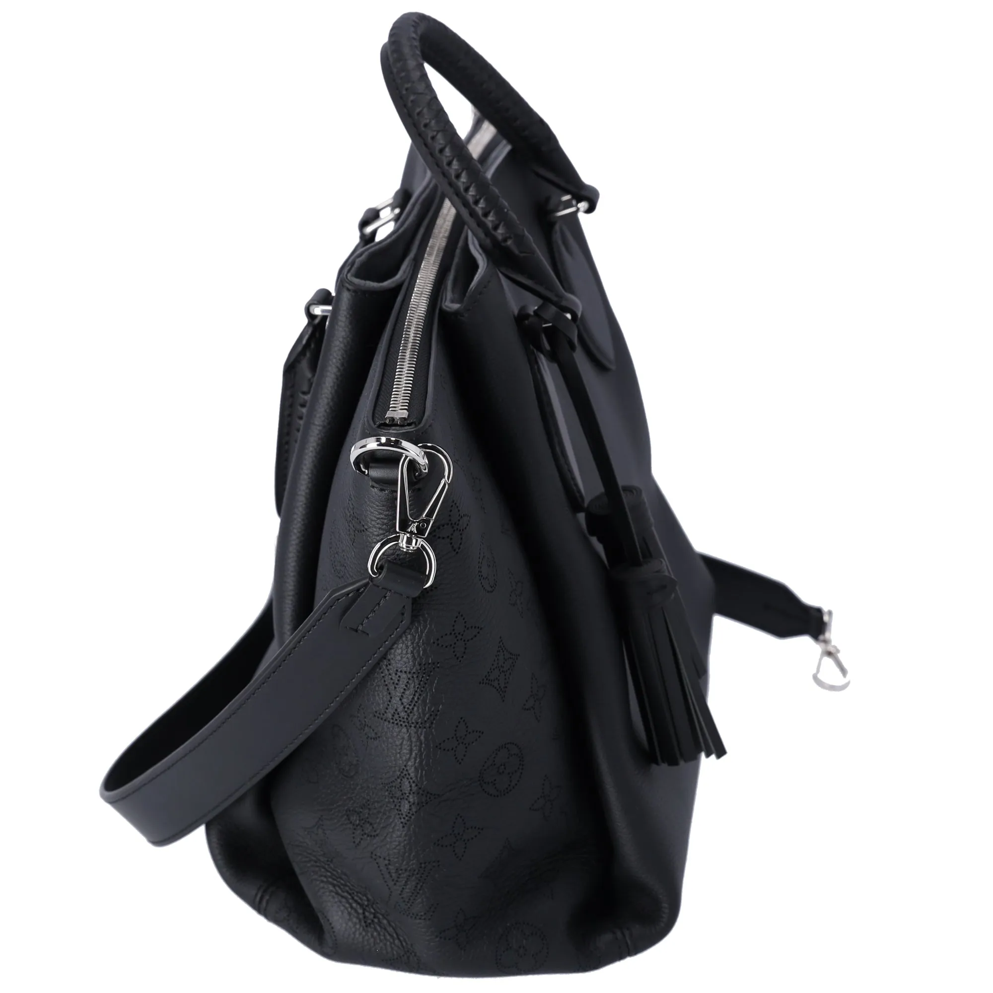 Louis Vuitton Haumea Mahina Handbag M55029 Black Leather sold by Gaby's Bags product image thumbnail 4