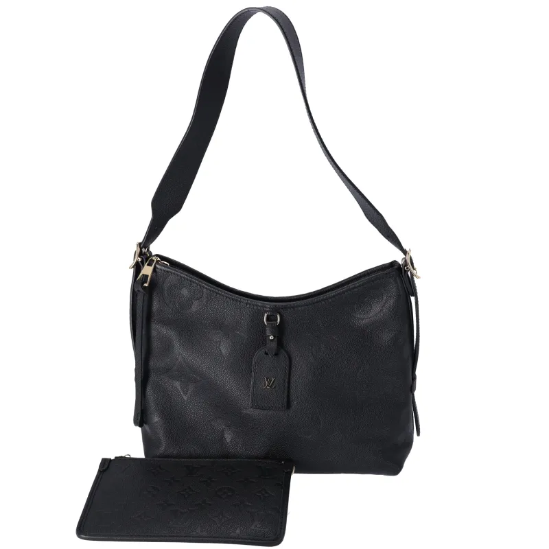 Louis Vuitton Carryall NM PM Monogram Empreinte Shoulder Bag M46288 Black sold by Gaby's Bags