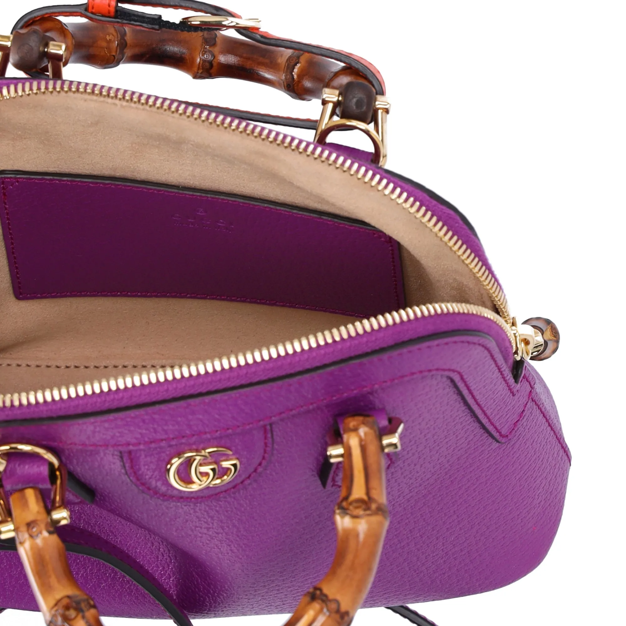 GUCCI Bamboo Diana Mini Tote Bag Handbag 715775 Purple sold by Gaby's Bags product image thumbnail 4