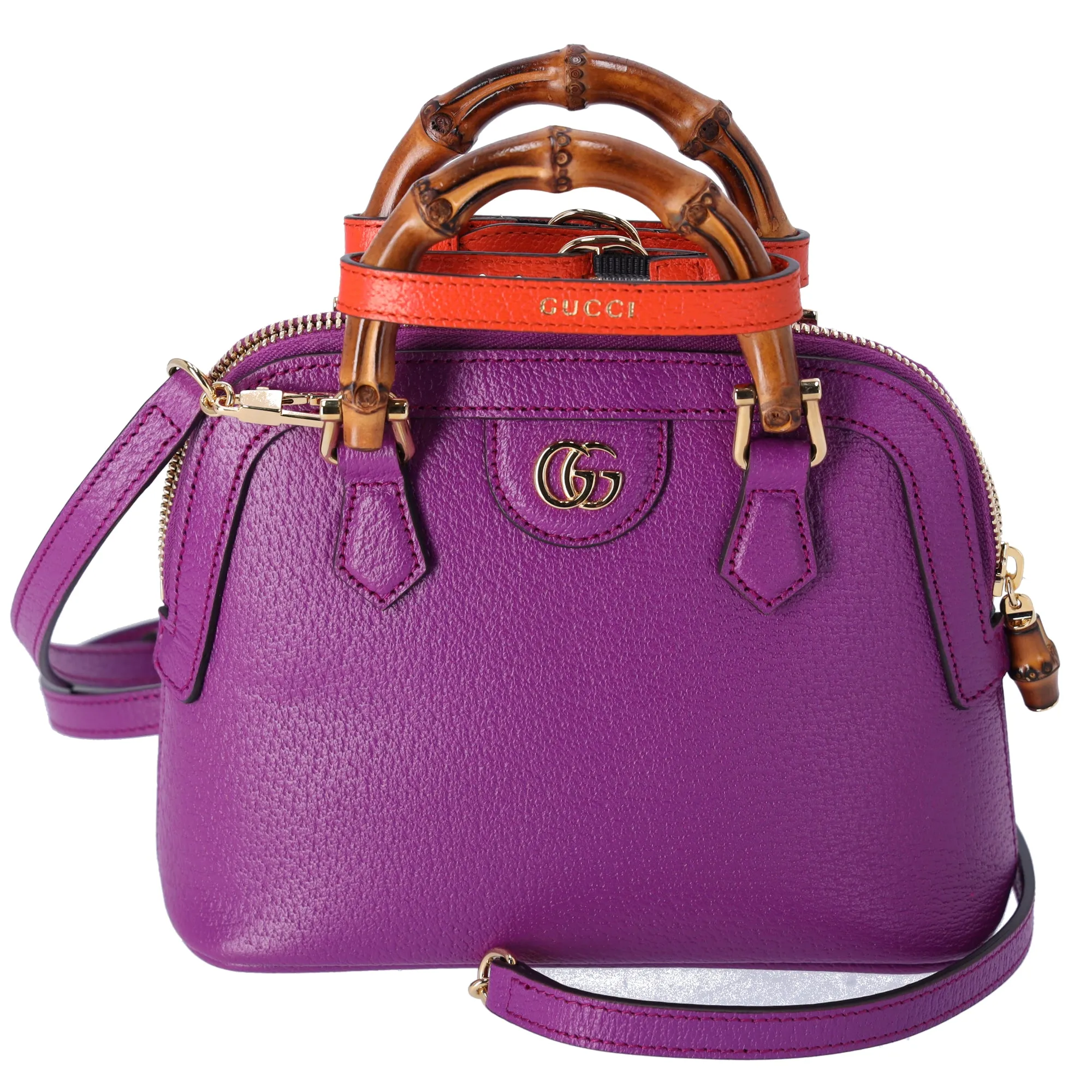 GUCCI Bamboo Diana Mini Tote Bag Handbag 715775 Purple sold by Gaby's Bags