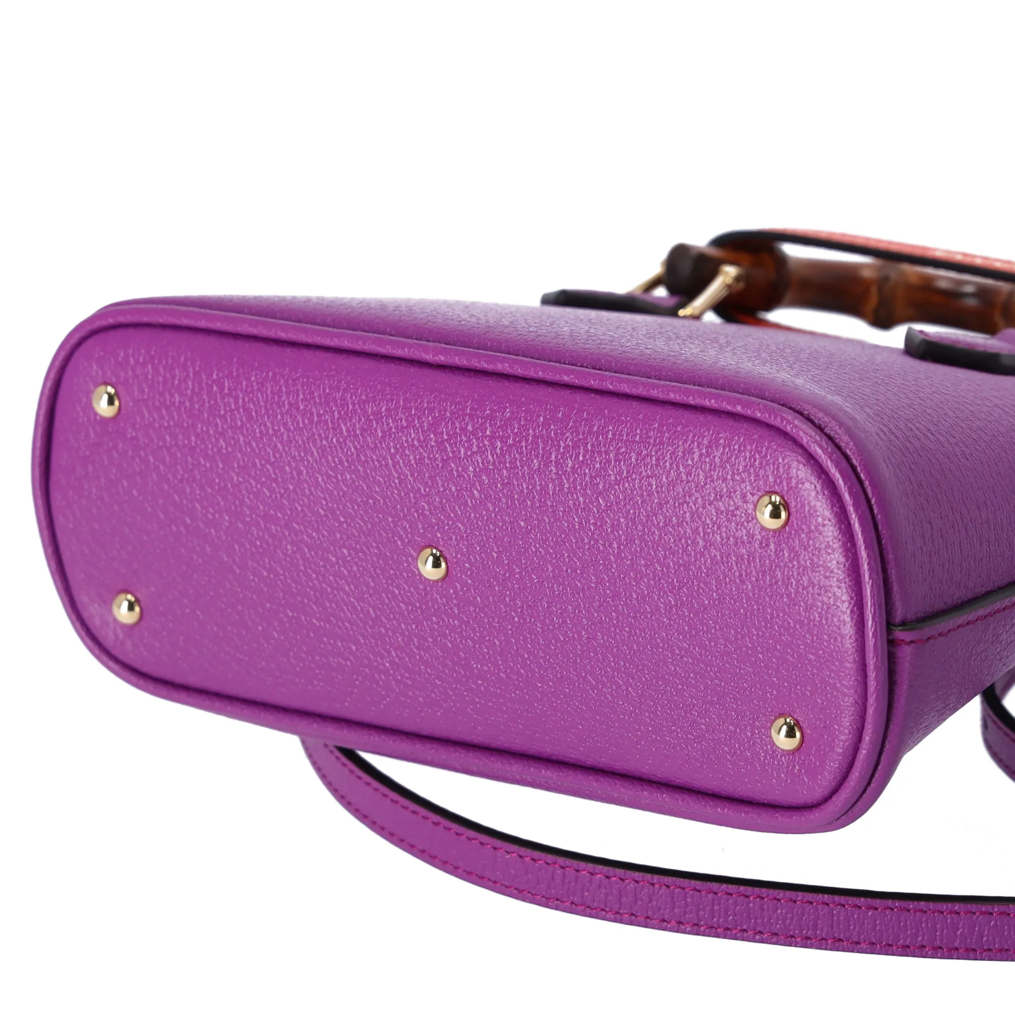 GUCCI Bamboo Diana Mini Tote Bag Handbag 715775 Purple sold by Gaby's Bags product image thumbnail 5