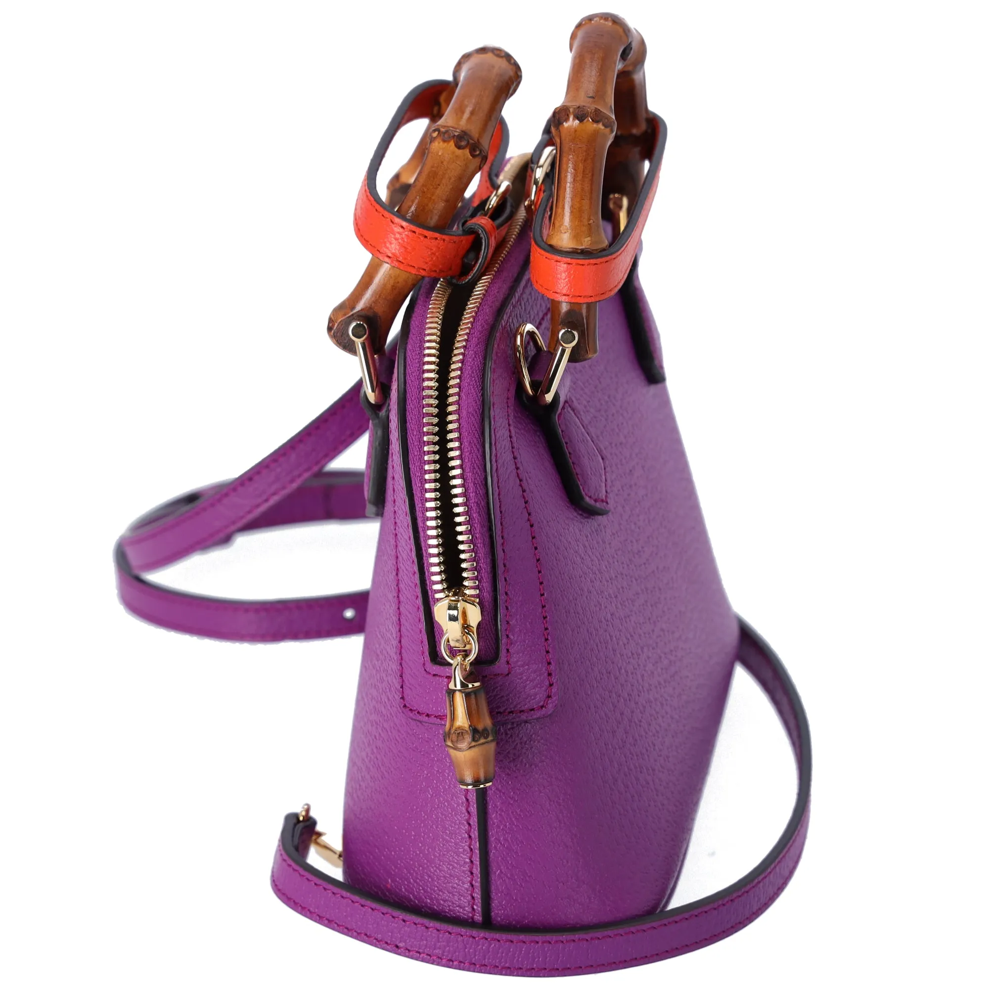GUCCI Bamboo Diana Mini Tote Bag Handbag 715775 Purple sold by Gaby's Bags product image thumbnail 2