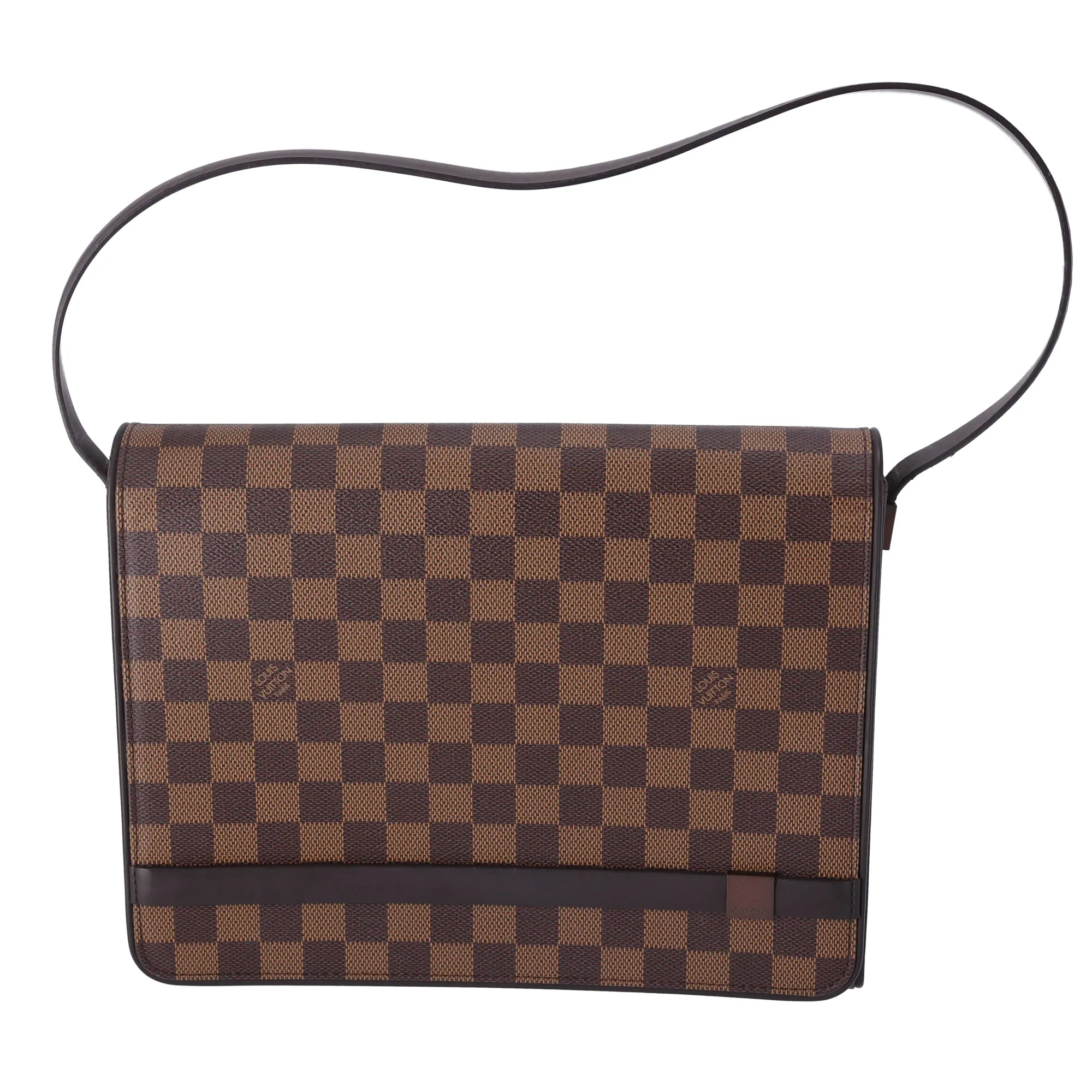 Louis Vuitton Tribeca Carre Damier Shoulder Bag N51161 Damier Ebene sold by Gaby's Bags