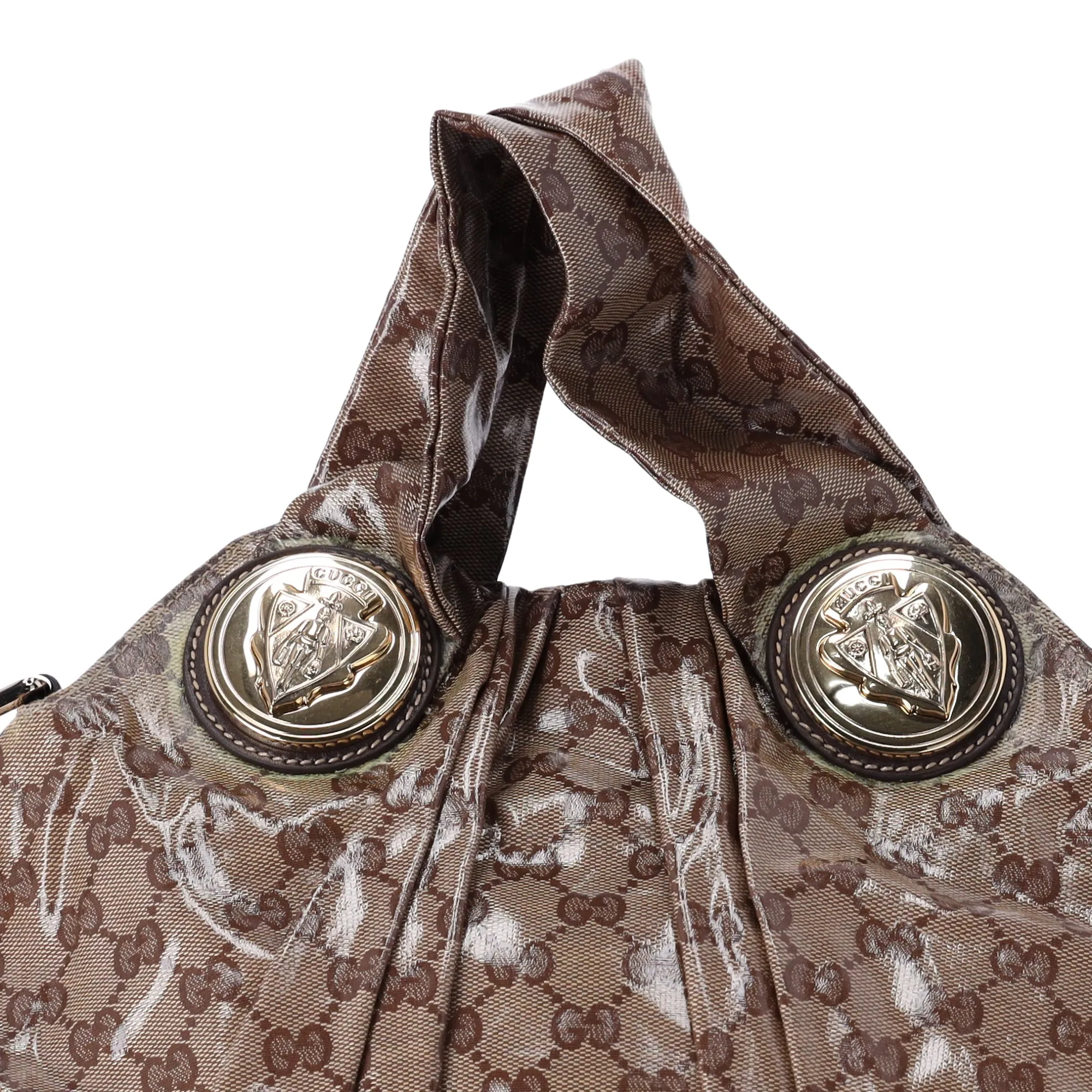 Gucci GG Crystal Small Hysteria Bag Brown Tote Coated Canvas sold by Gaby's Bags product image thumbnail 2