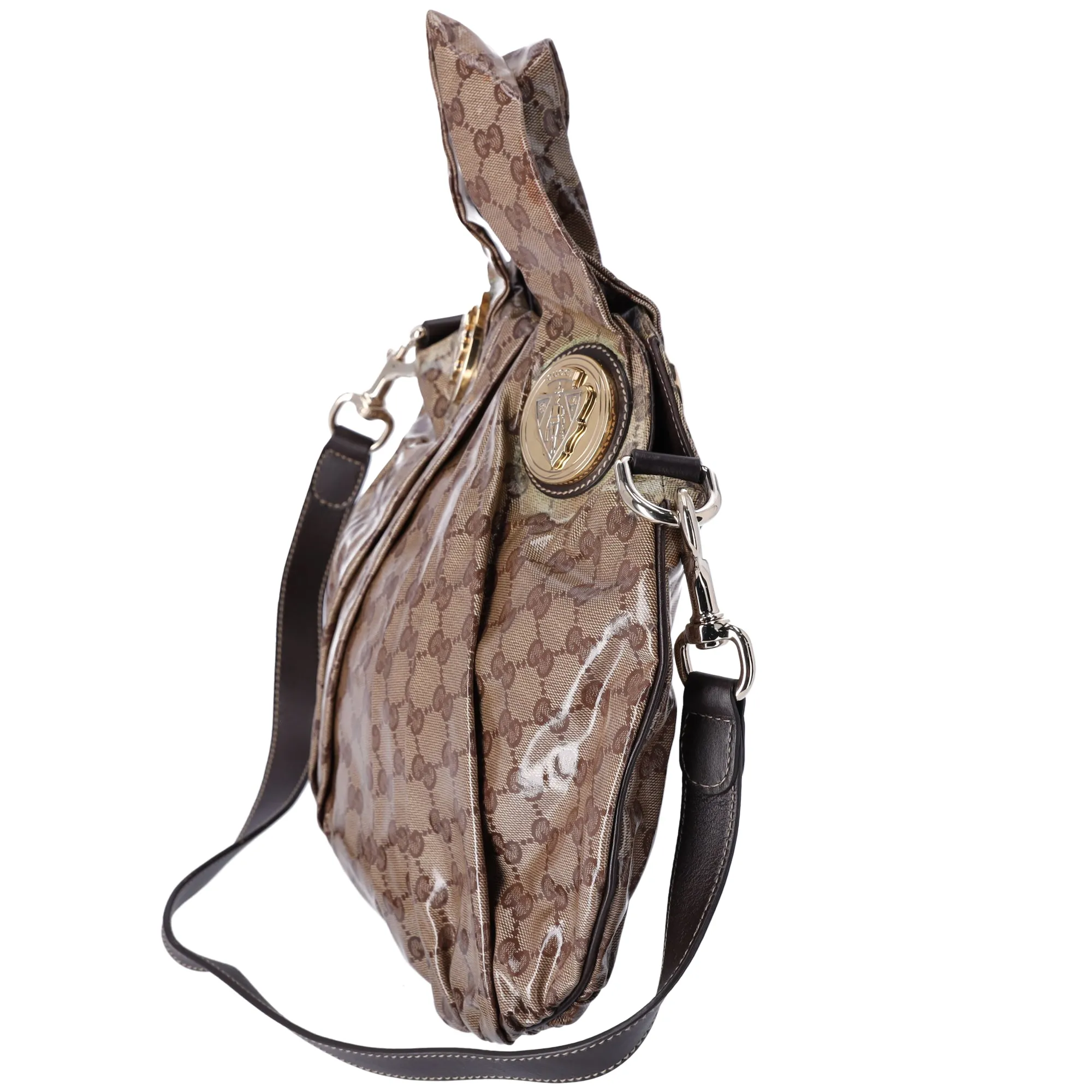 Gucci GG Crystal Small Hysteria Bag Brown Tote Coated Canvas sold by Gaby's Bags product image thumbnail 3