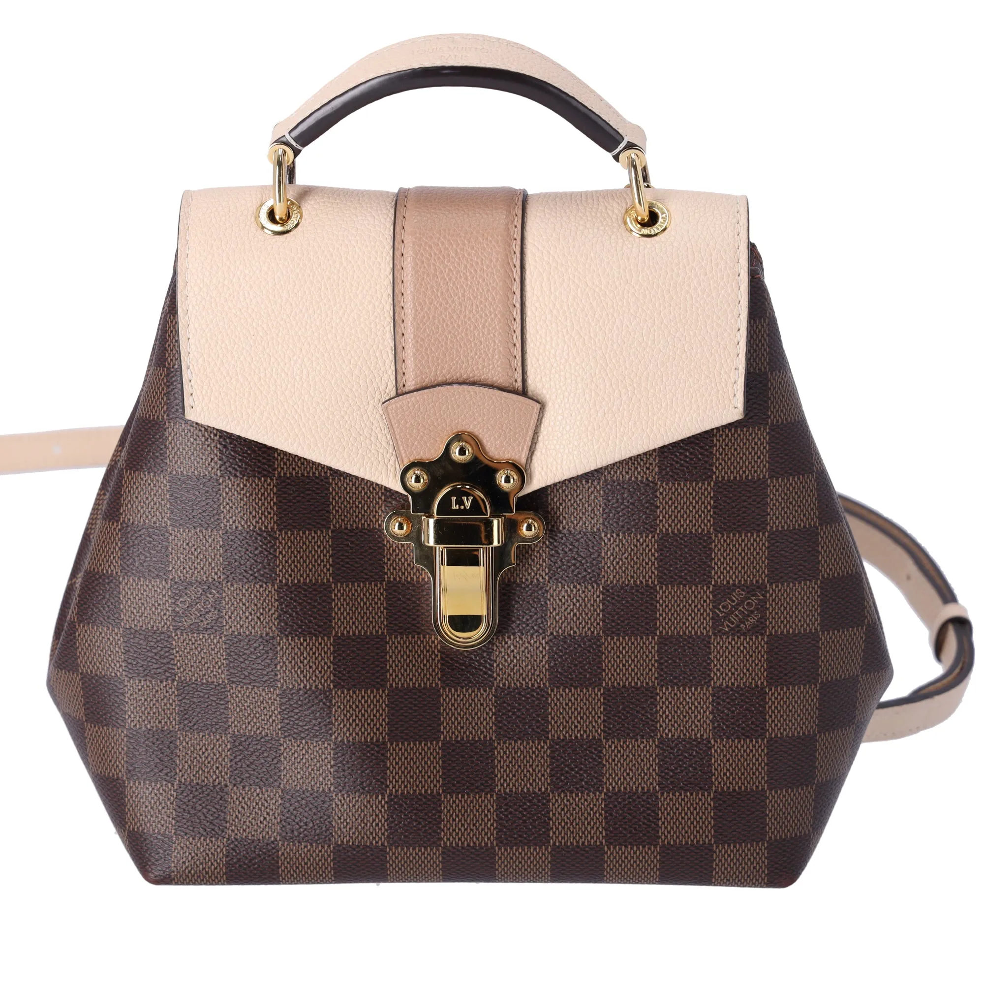Louis Vuitton Clapton Backpack Backpack N42259 Creme Damier Ebene sold by Gaby's Bags