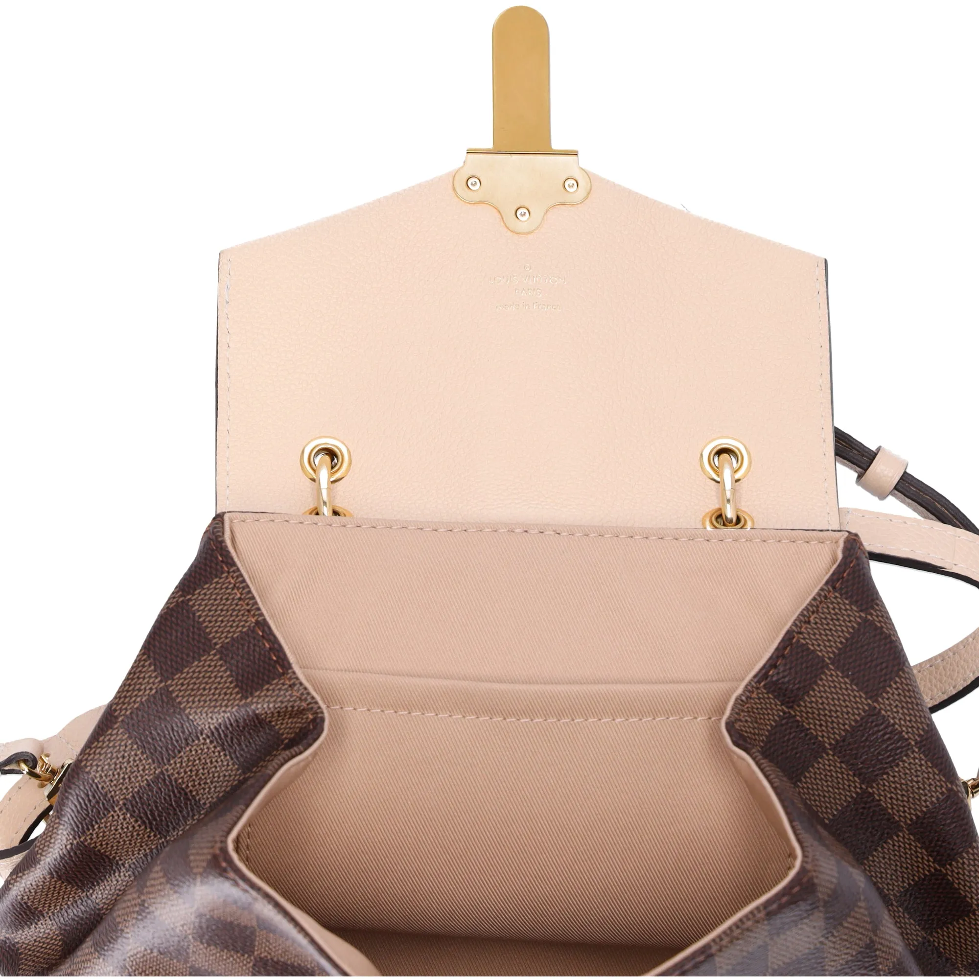 Louis Vuitton Clapton Backpack Backpack N42259 Creme Damier Ebene sold by Gaby's Bags product image thumbnail 5