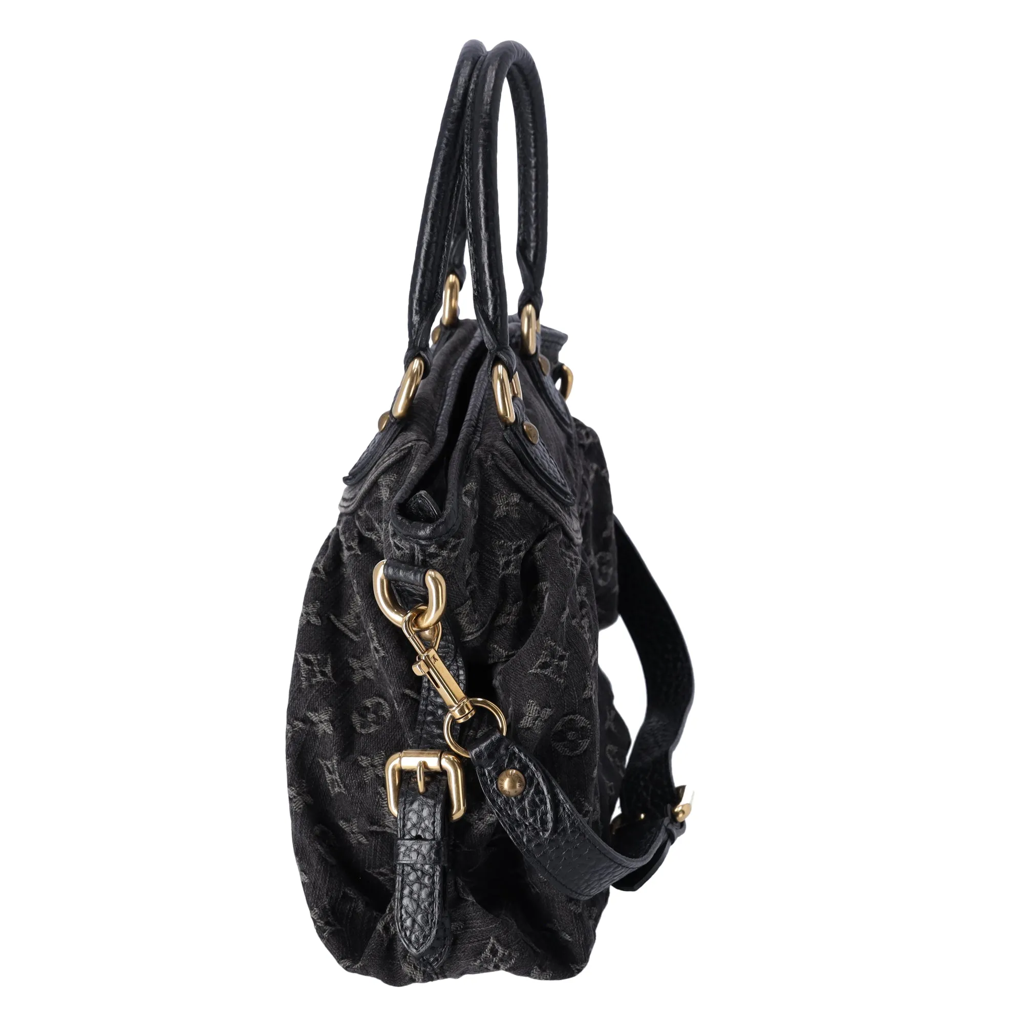Louis Vuitton Neo Cabby MM Monogram Denim Handbag M95351 Noir Black sold by Gaby's Bags product image thumbnail 4