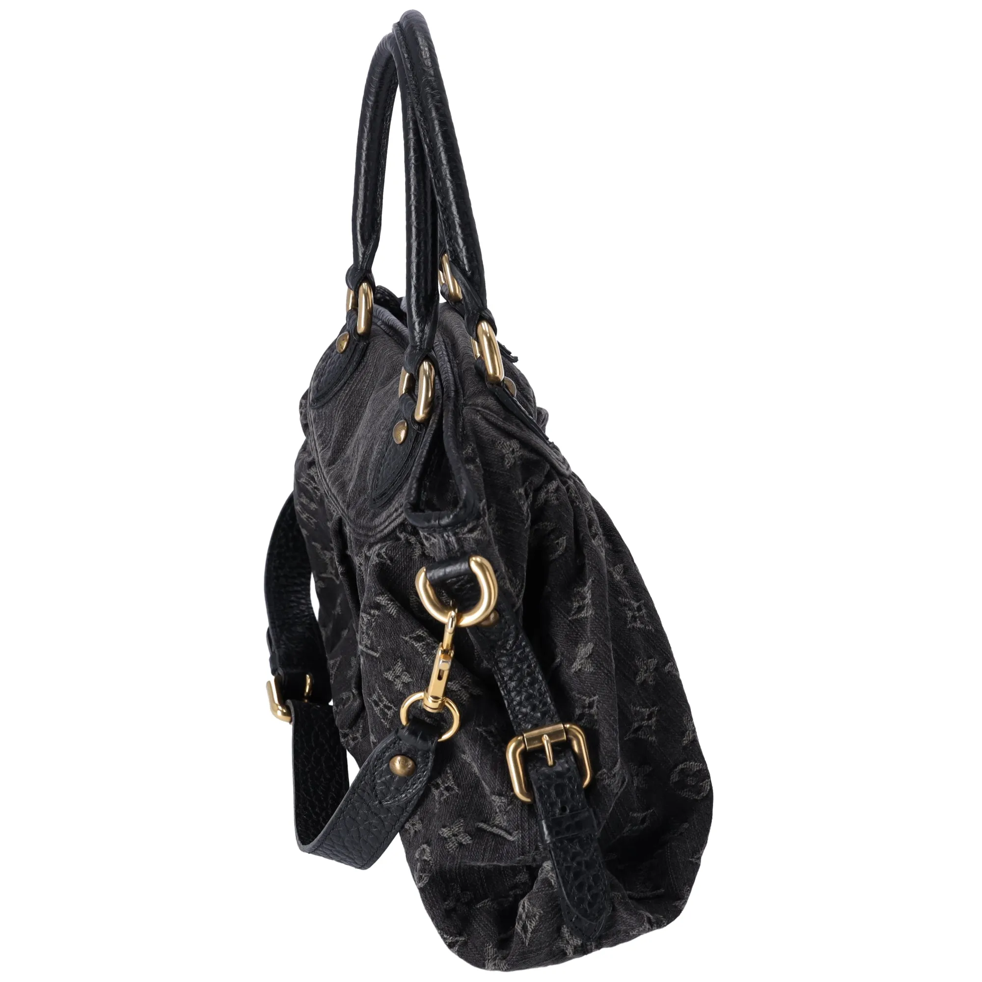 Louis Vuitton Neo Cabby MM Monogram Denim Handbag M95351 Noir Black sold by Gaby's Bags product image thumbnail 5