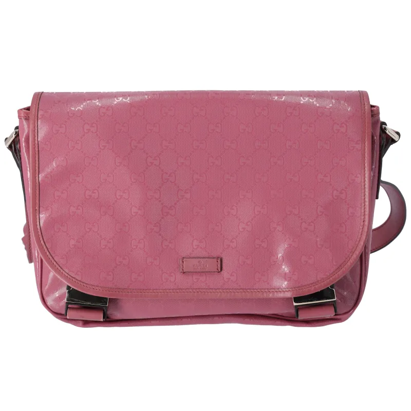 GUCCI Imprime Shoulder Bag 201732 Pink PVC Leather sold by Gaby's Bags