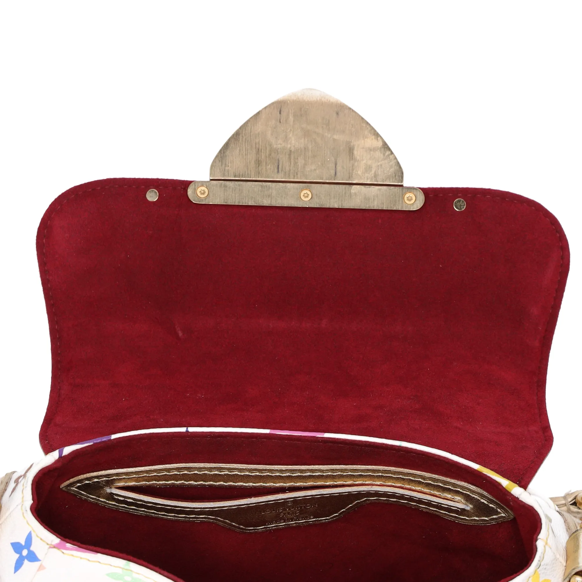 Louis Vuitton x Takashi Murakami Marilyn Bag White Multicolor Monogram Gold sold by Gaby's Bags product image thumbnail 5