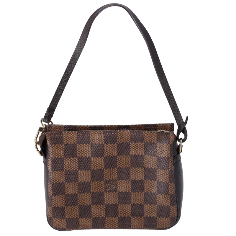 Louis Vuitton Trousse Makeup Pouch Handbag N51982 Ebene Damier Canvas sold by Gaby's Bags