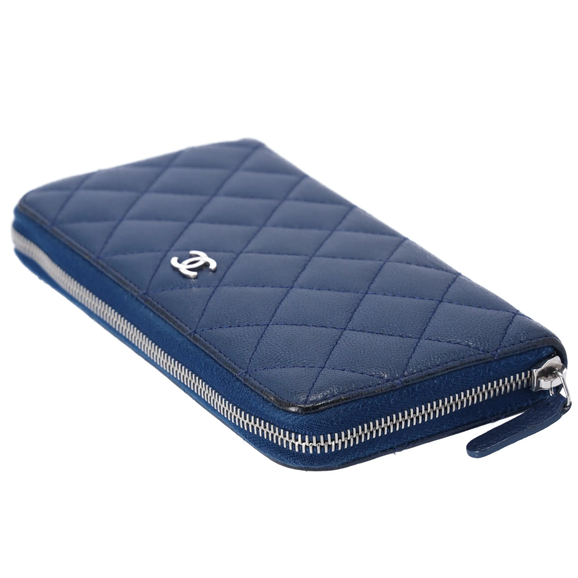 CHANEL Classic Matelasse Long Wallet A82370 Navy Caviar Leather sold by Gaby's Bags product image thumbnail 4