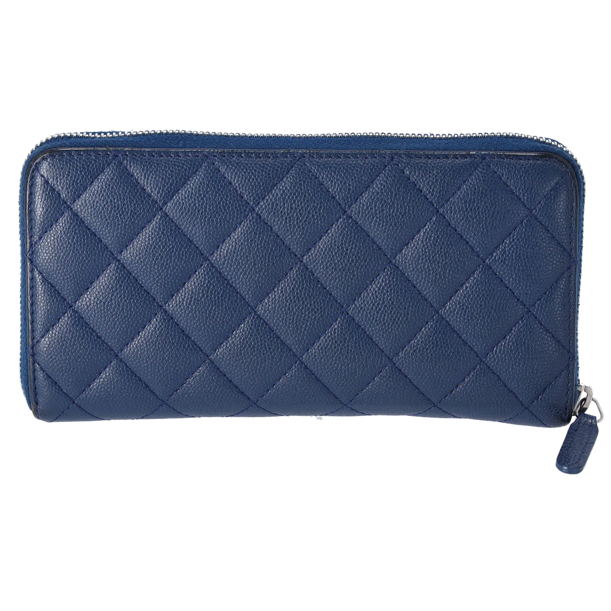 CHANEL Classic Matelasse Long Wallet A82370 Navy Caviar Leather sold by Gaby's Bags product image thumbnail 2