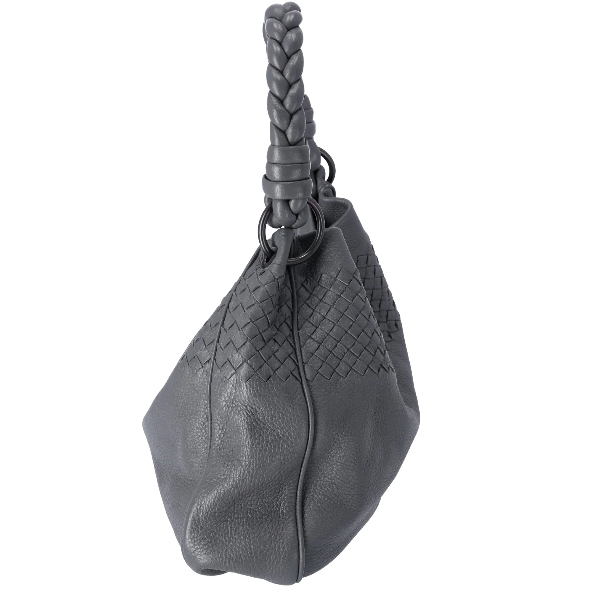 BOTTEGA VENETA Intrecciato Shoulder Bag 174526 Dark Gray Leather sold by Gaby's Bags product image thumbnail 4