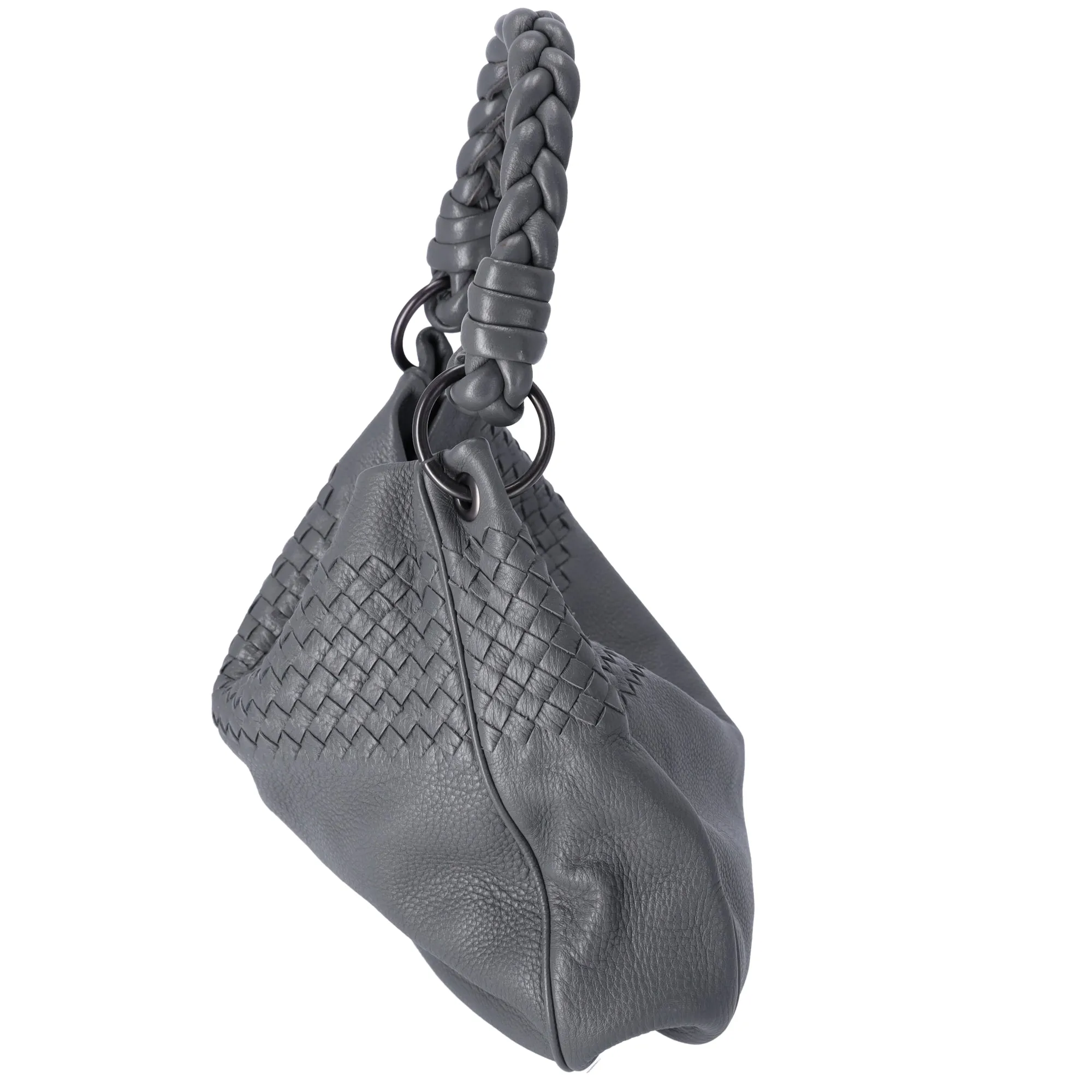 BOTTEGA VENETA Intrecciato Shoulder Bag 174526 Dark Gray Leather sold by Gaby's Bags product image thumbnail 2