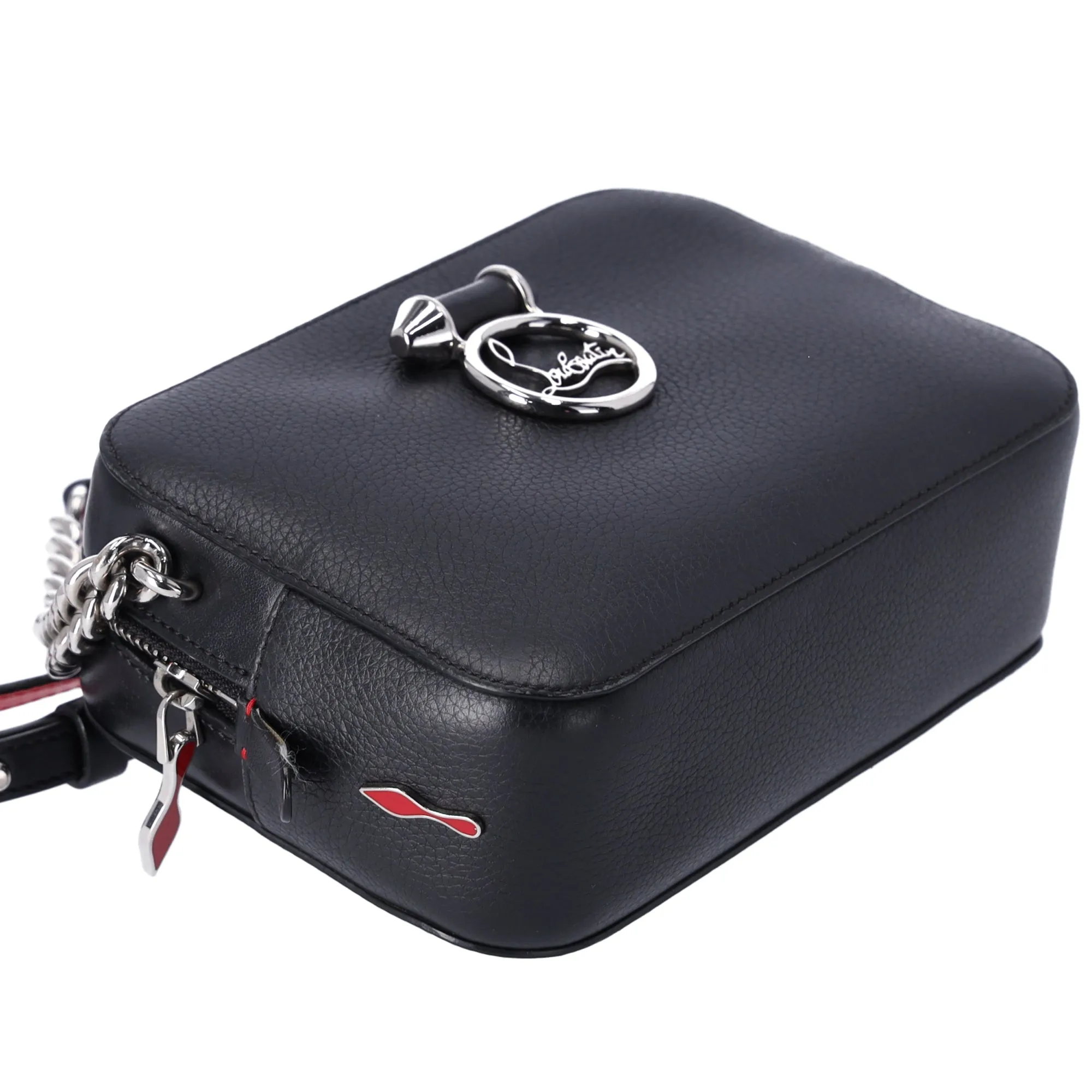 Christian Louboutin Rubylou Camera Bag Crossbody Black Leather sold by Gaby's Bags product image thumbnail 4
