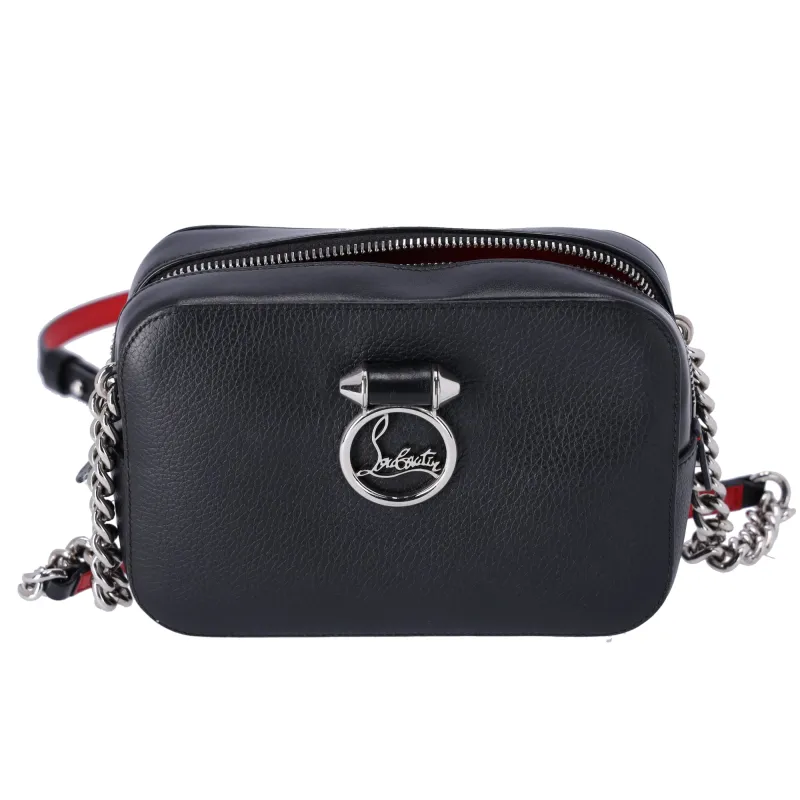 Christian Louboutin Rubylou Camera Bag Crossbody Black Leather sold by Gaby's Bags