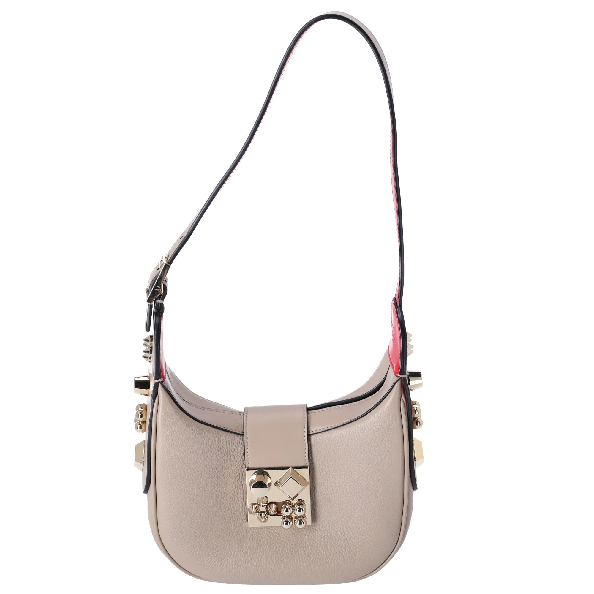 Christian Louboutin Mini Carasky Shoulder Bag Feve Grained Calfskin sold by Gaby's Bags