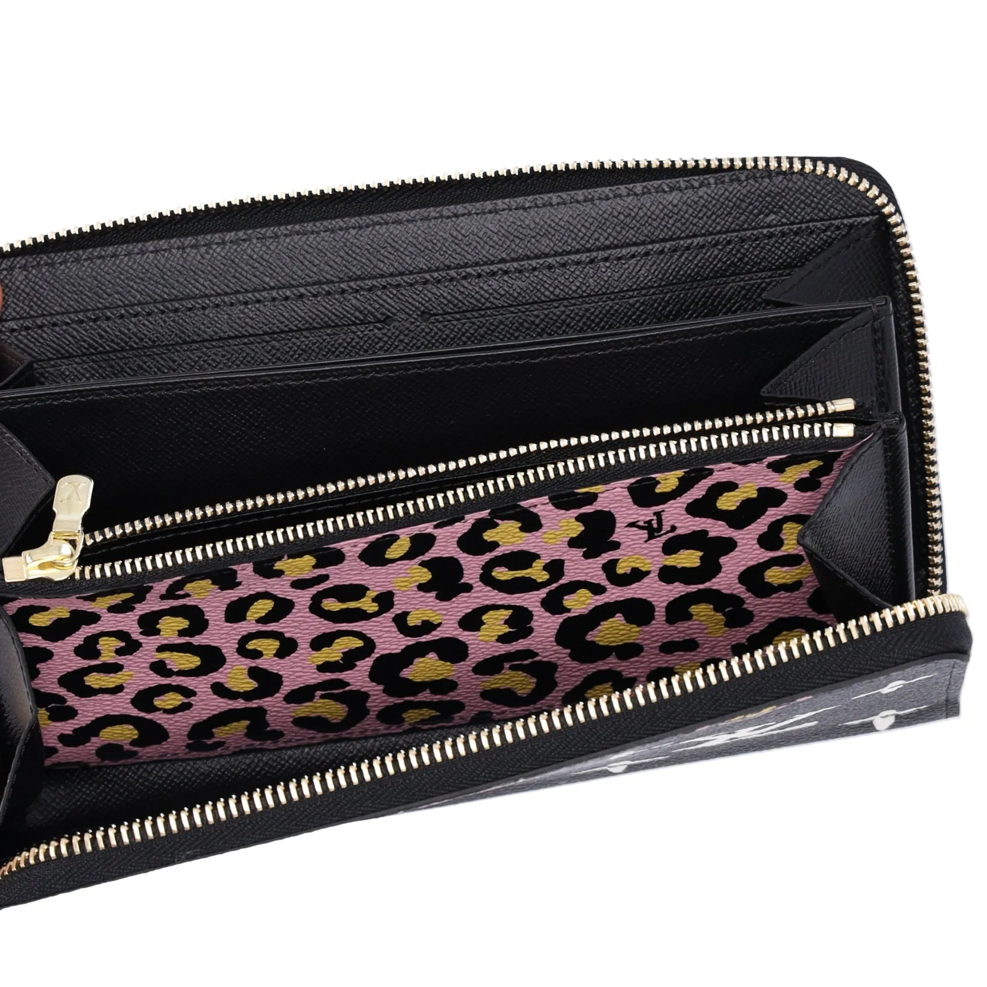 Louis Vuitton Zippy Wallet Wild at Heart Giant Monogram M80683 Black sold by Gaby's Bags product image thumbnail 4