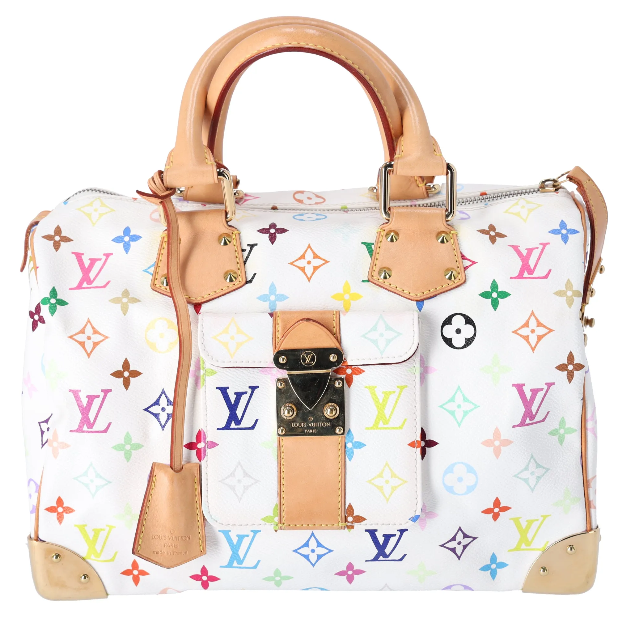 Louis Vuitton x Murakami Speedy 30 Monogram Multicolor Handbag M92643 sold by Gaby's Bags