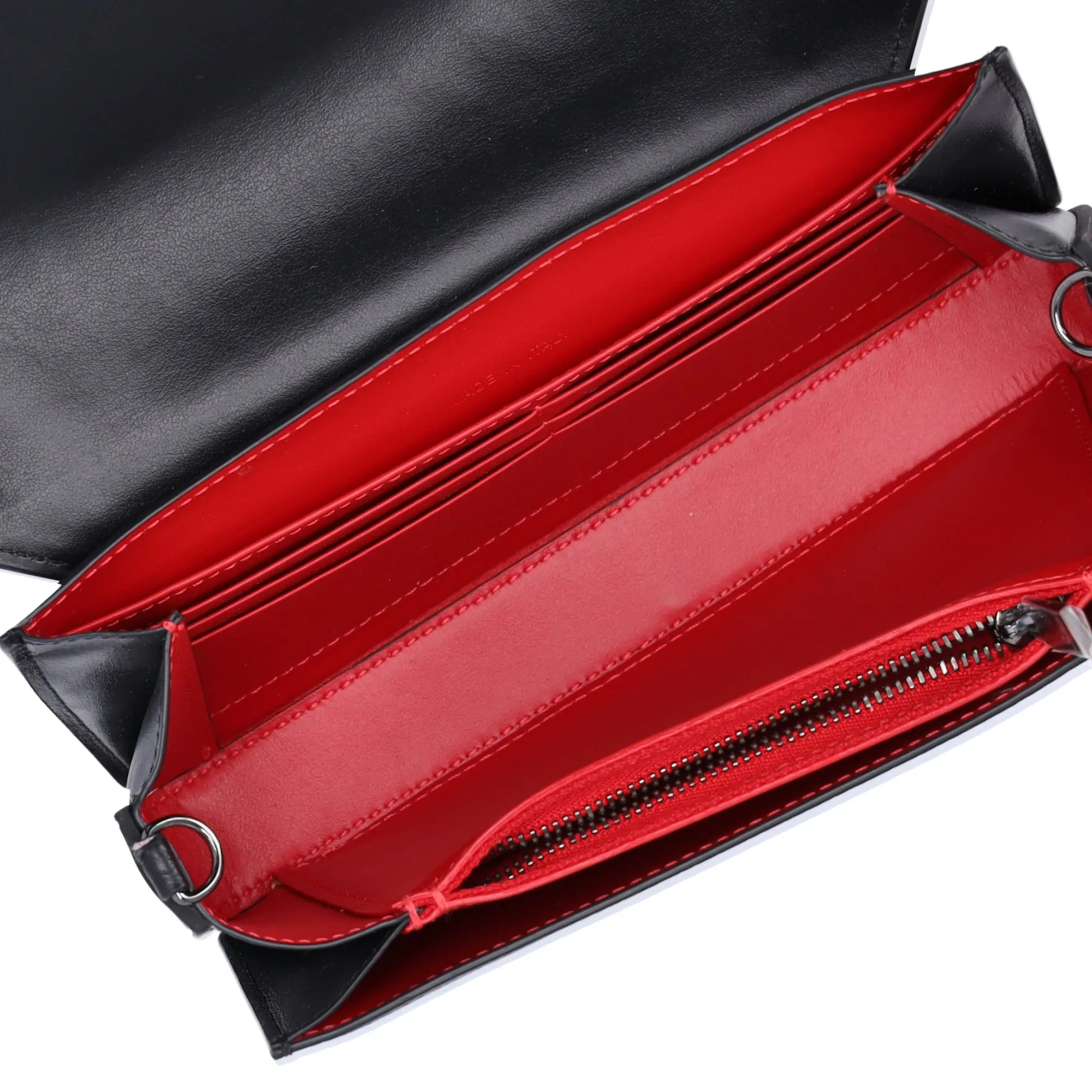 Christian Louboutin Explorer Funk Wallet Crossbody 1245218 Black Red Leather sold by Gaby's Bags product image thumbnail 5