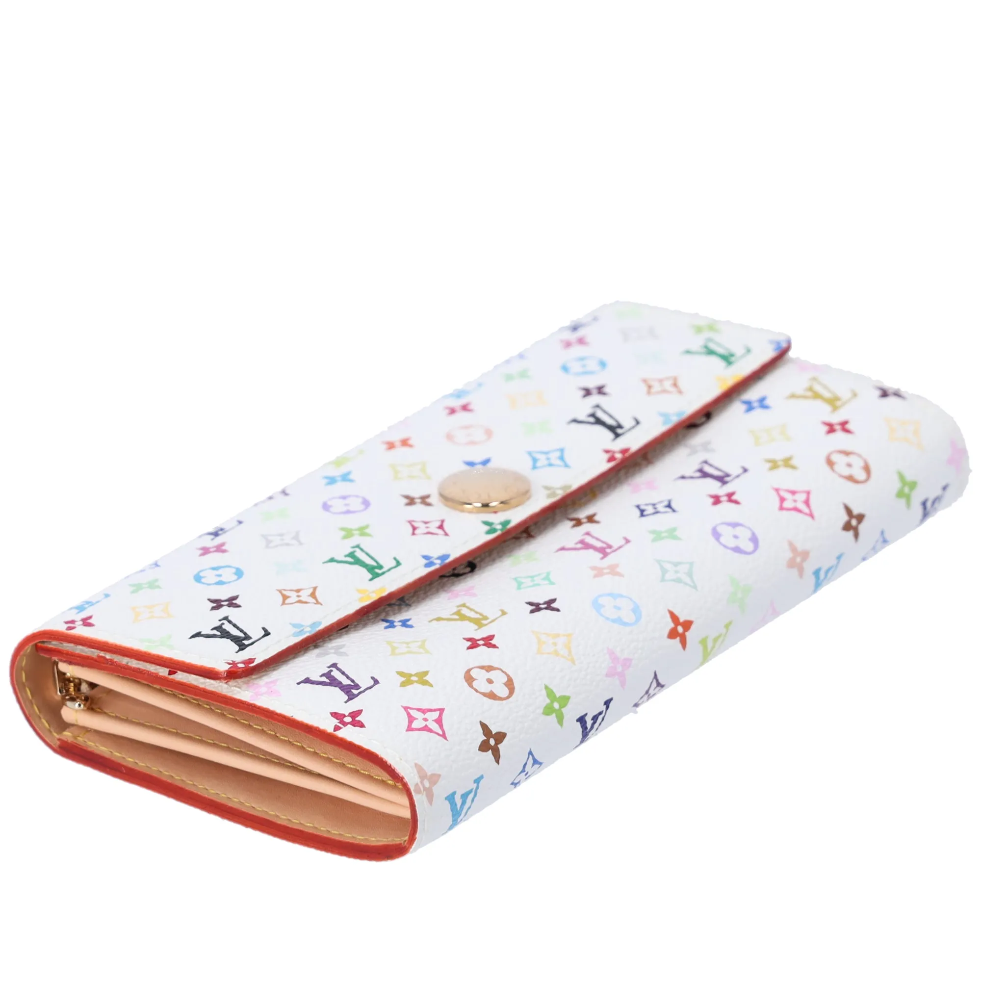 Louis Vuitton x Murakami Monogram Multicolor Sarah Wallet White sold by Gaby's Bags product image thumbnail 3
