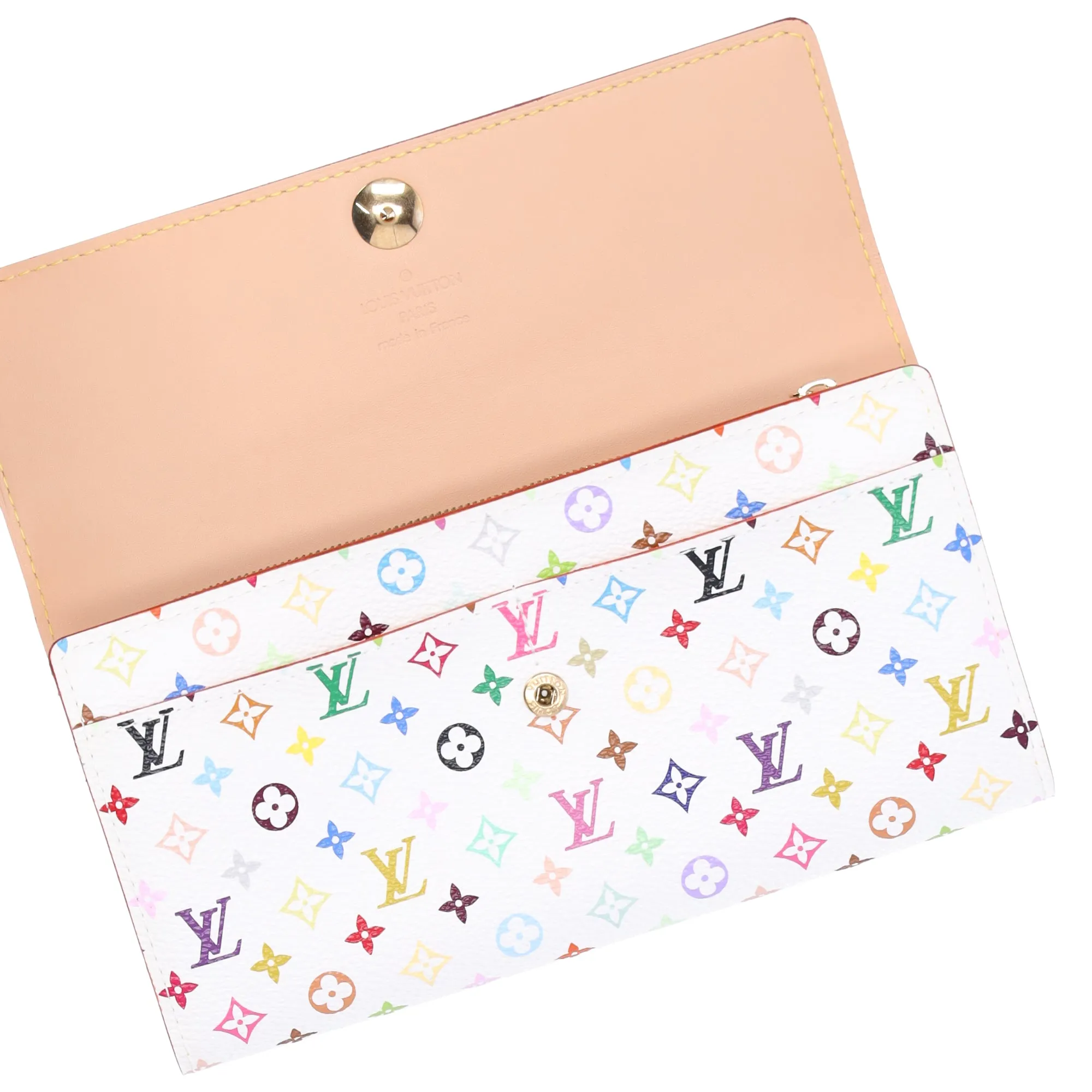 Louis Vuitton x Murakami Monogram Multicolor Sarah Wallet White sold by Gaby's Bags product image thumbnail 5