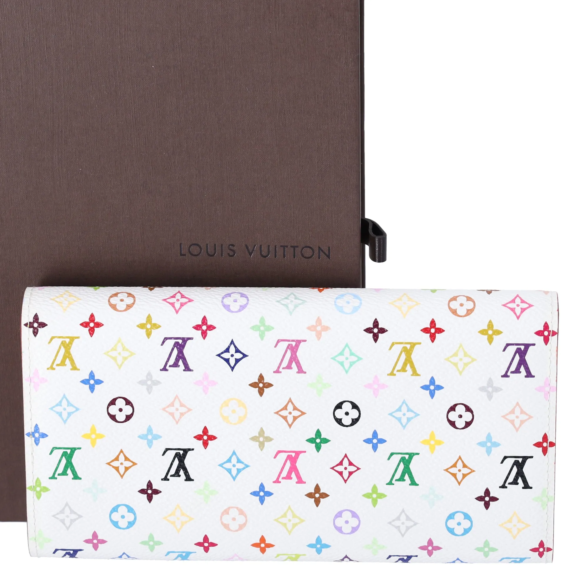 Louis Vuitton x Murakami Monogram Multicolor Sarah Wallet White sold by Gaby's Bags product image thumbnail 2