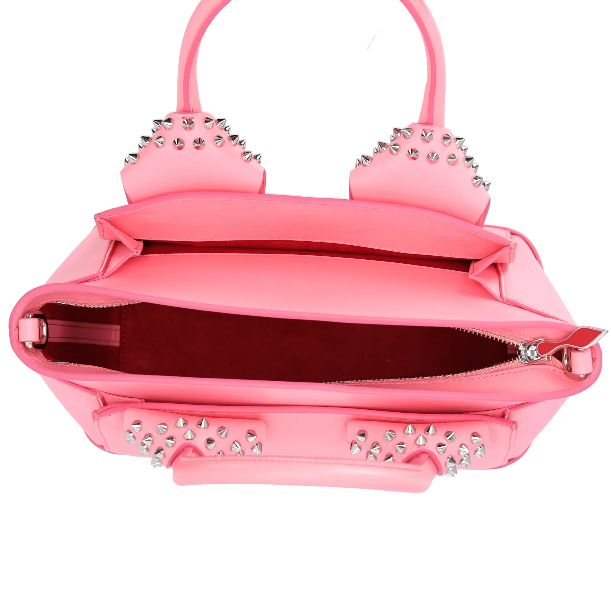 Christian Louboutin Small Eloise Satchel Spiked Leather Pink sold by Gaby's Bags product image thumbnail 5