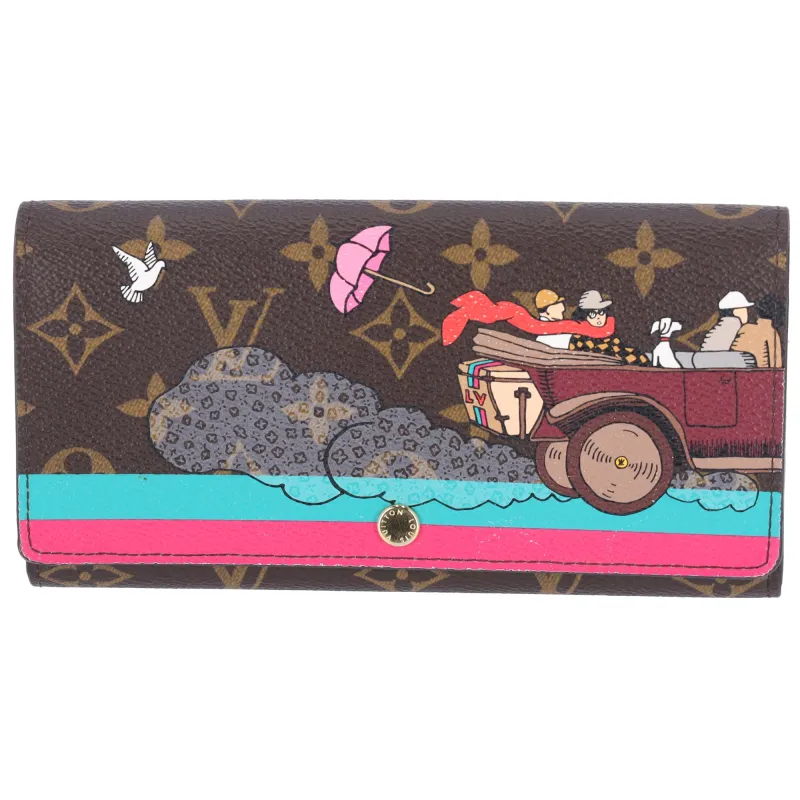 Louis Vuitton Sarah Monogram Long Wallet M61359 Christmas Animation Pink sold by Gaby's Bags