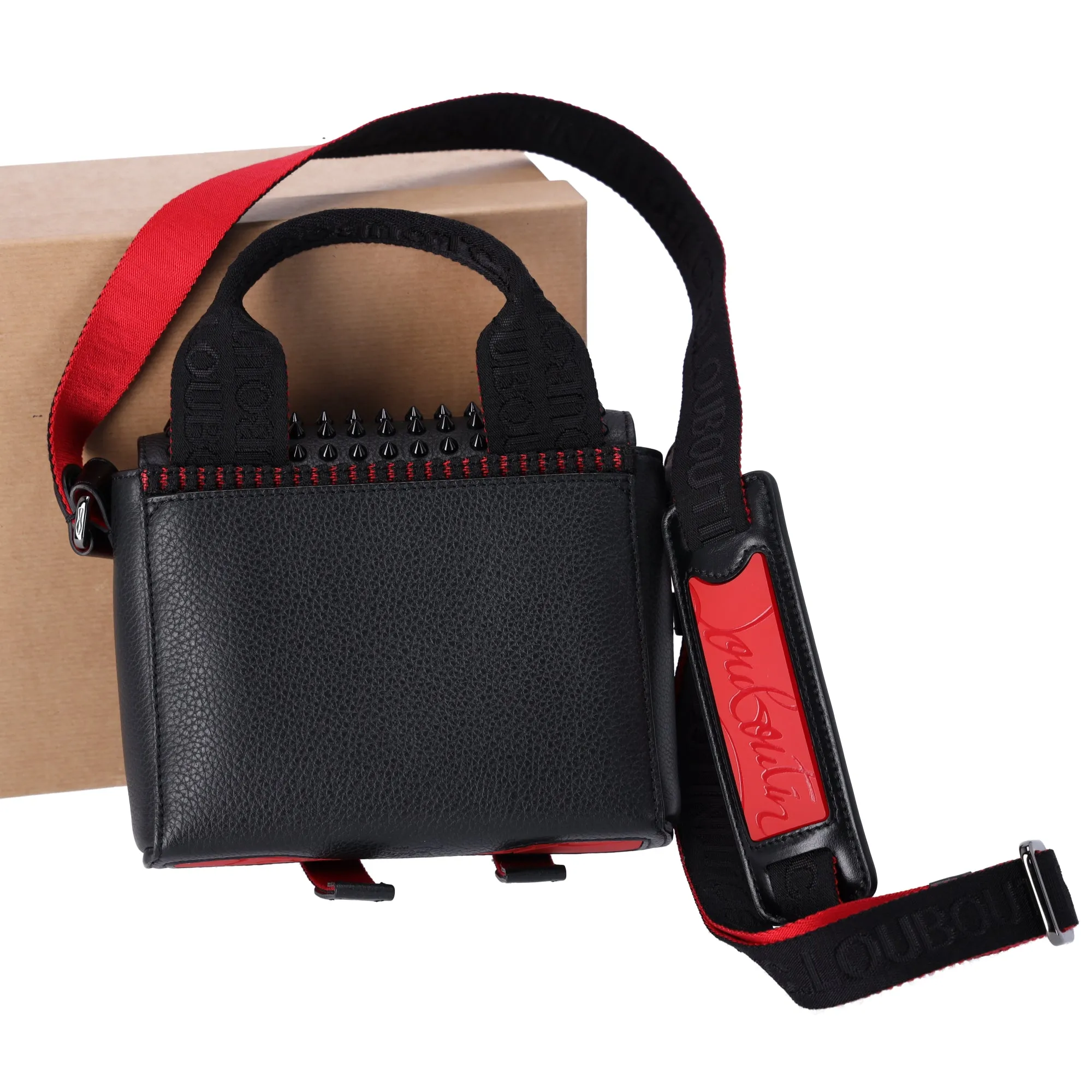 Christian Louboutin Loubiclic Mini Messenger Bag Spiked Leather sold by Gaby's Bags product image thumbnail 2